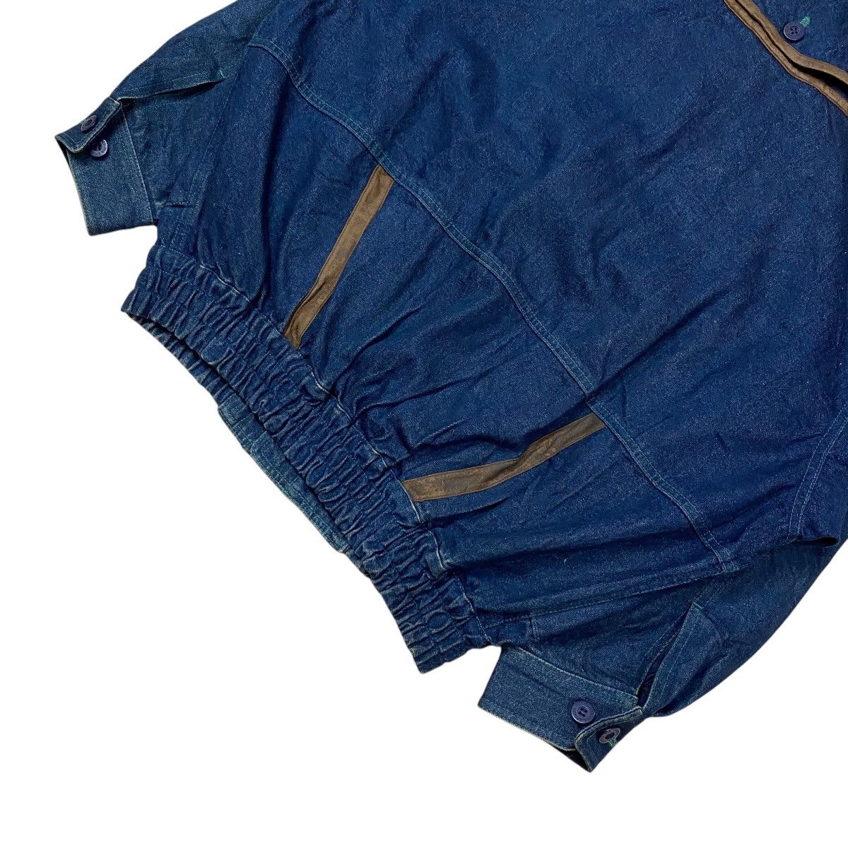 Issey Miyake × Japanese Brand PIA Sports Utility Flight Denim Jacket Size US L / EU 52-54 / 3 - 4 Thumbnail