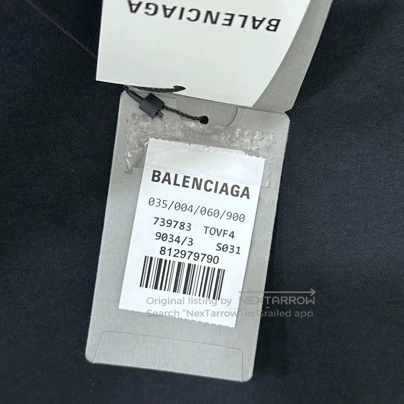 Balenciaga Balenciaga Logo Collar Long Sleeve Top. Size US L / EU 52-54 / 3 - 6 Thumbnail
