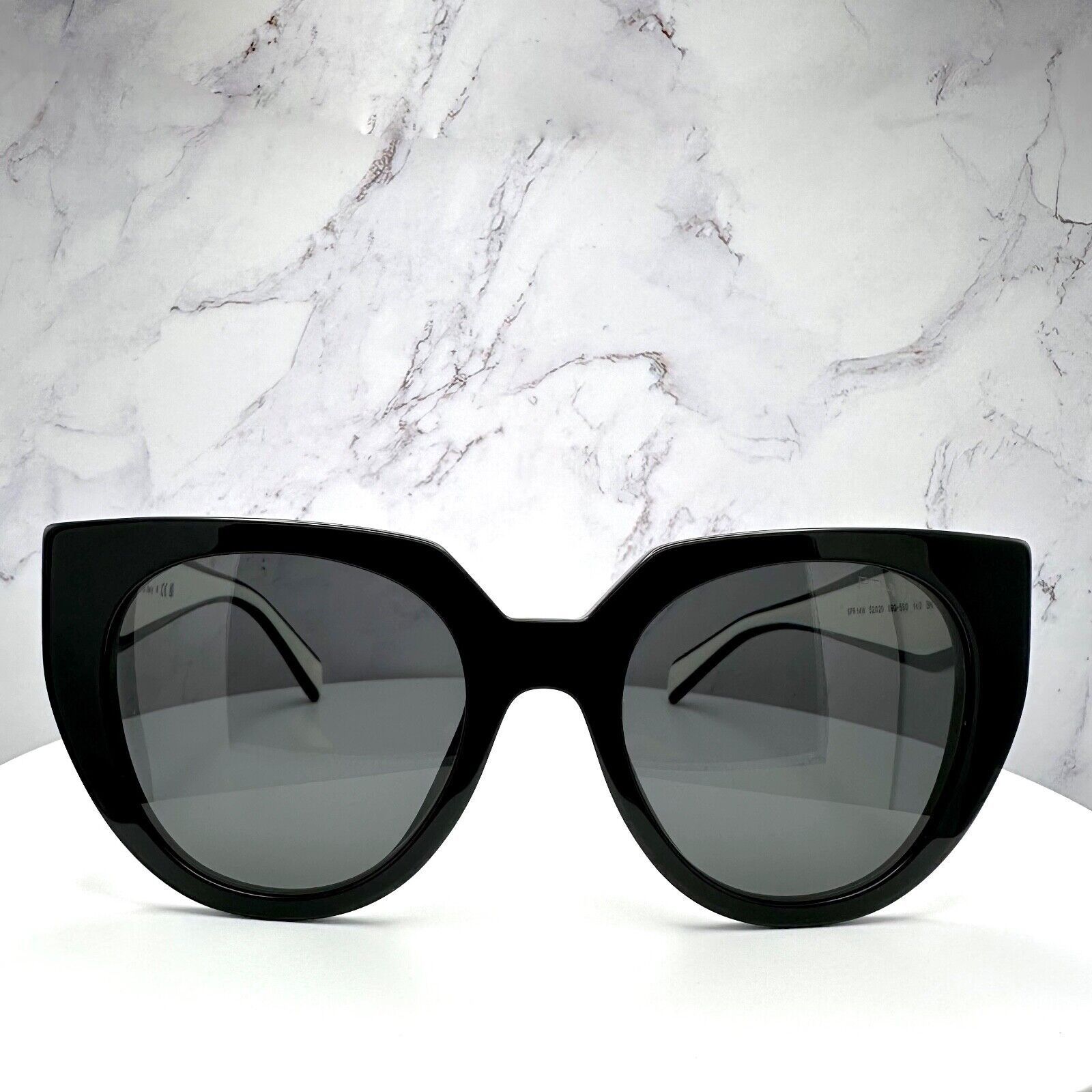 Prada New PRADA Sunglasses Symbole Black White Gold Metallic Logo Size ONE SIZE - 2 Thumbnail
