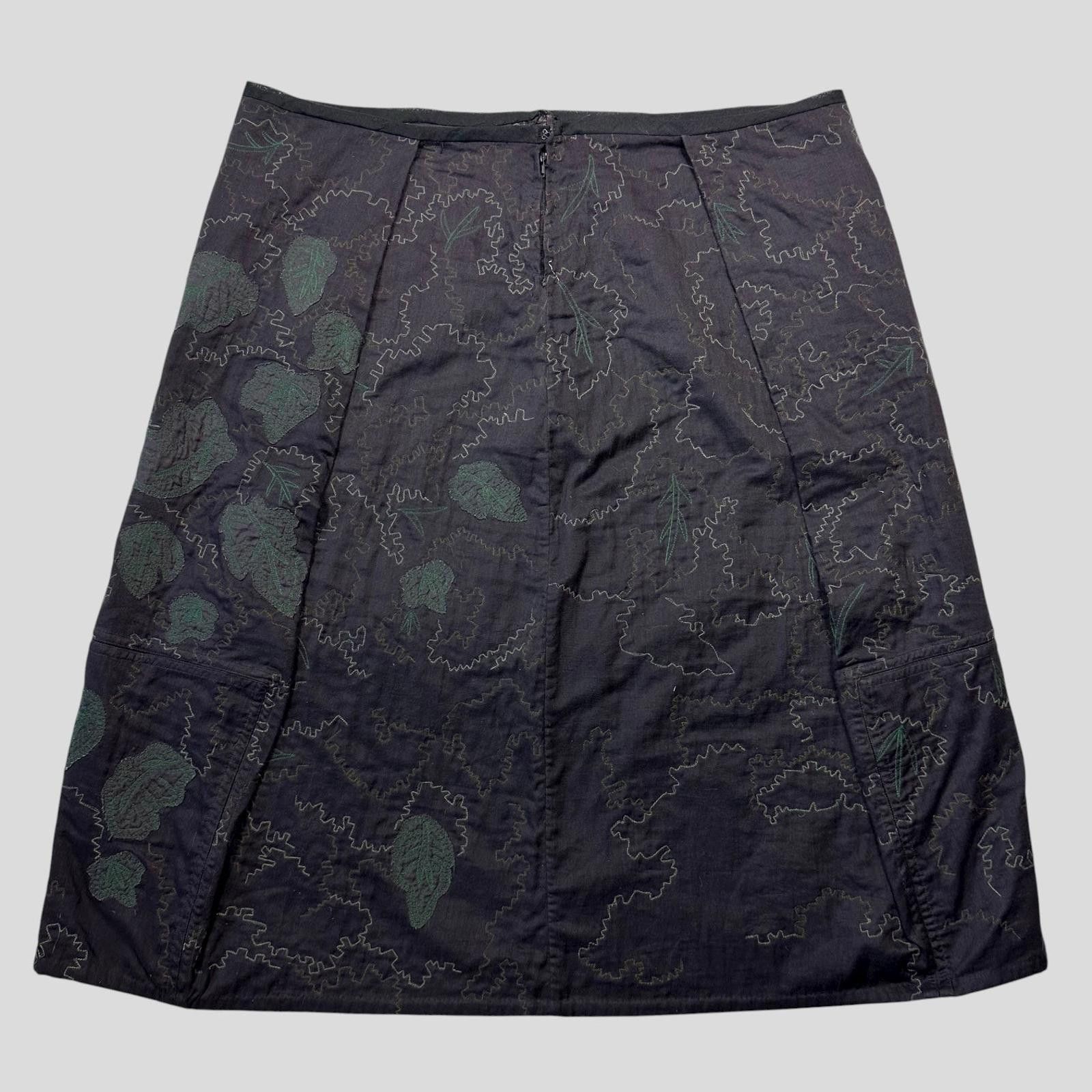 Issey Miyake Issey Miyake HaaT 00’s Embroidered Leaves Skirt - 3 (L) Size 32" / US 10 / IT 46 - 5 Thumbnail