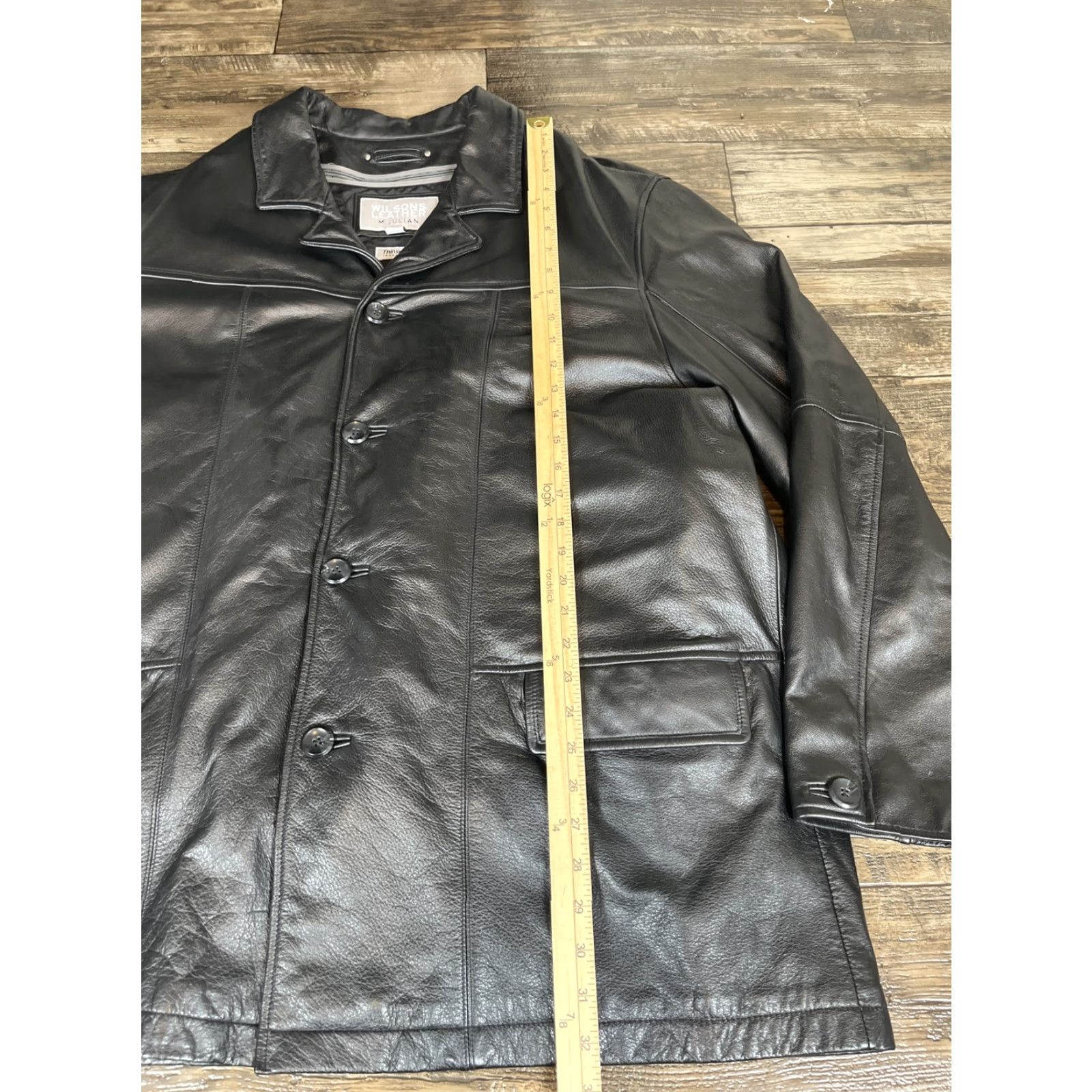 Vintage VINTAGE M. JULIAN by Wilsons Leather Jacket Mens 2XL Black Quilted Lined Button Regular Leather THINSULATE Size US XXL / EU 58 / 5 - 2 Thumbnail