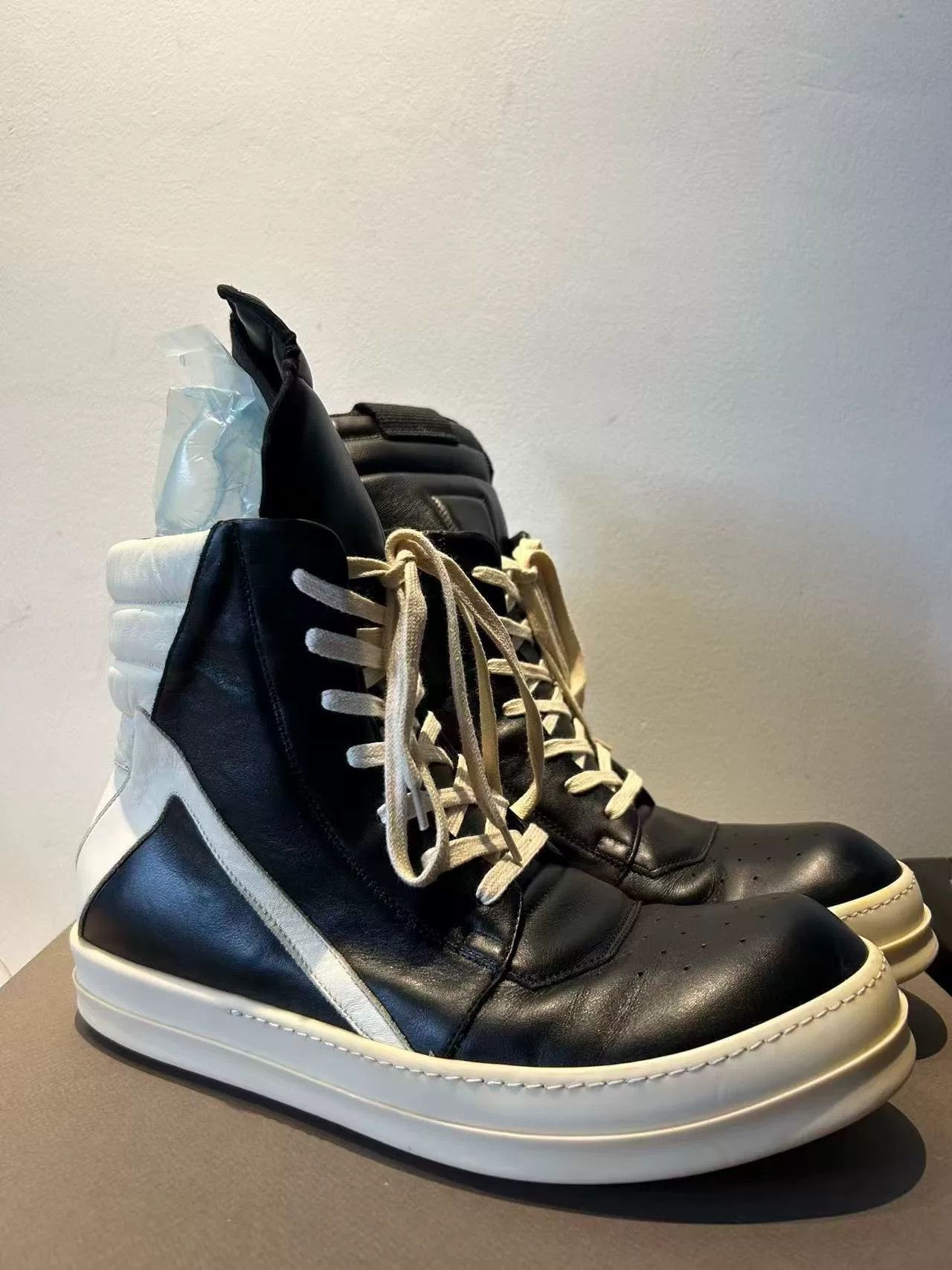 Rick Owens Rick Owens Leather Pink Hitop Sneakers 42 Men Size US 9 / EU 42 - 1 Thumbnail