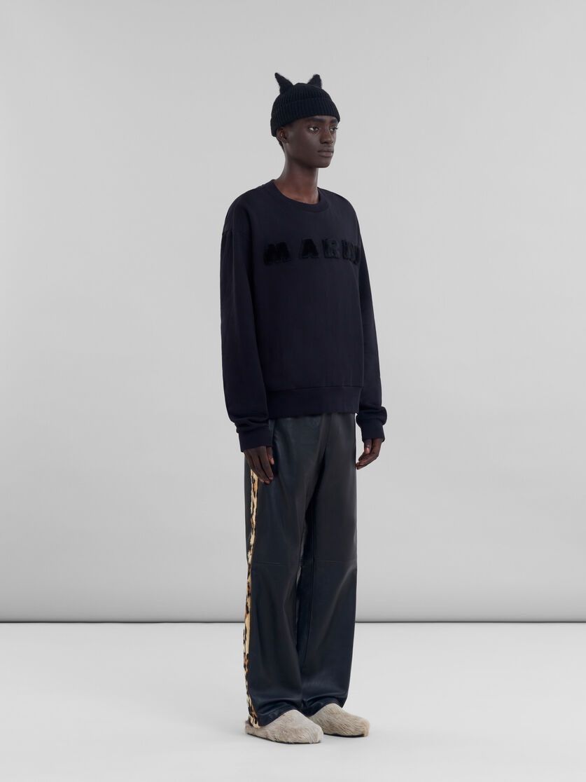 Marni o1w1db11025 Organic Cotton Sweatshirt in Black Size US XL / EU 56 / 4 - 5 Thumbnail