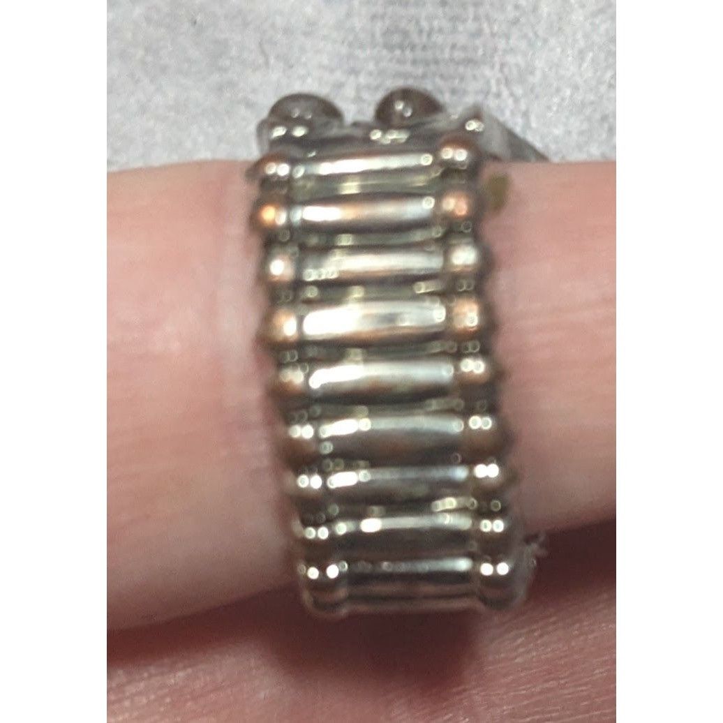 Other Brown Cateye Gemmed Rhinestone Accent Silver Tone Stretch Ri Size ONE SIZE - 12 Thumbnail