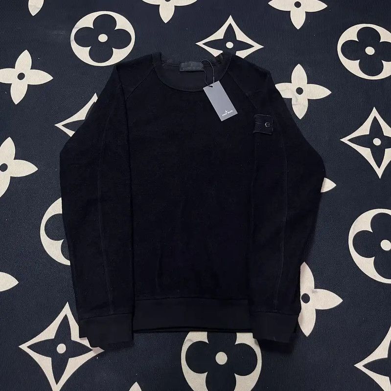 Stone Island Stone Island Men's Black Long Sleeve Sweatshirt 0089 Size US L / EU 52-54 / 3 - 1 Thumbnail