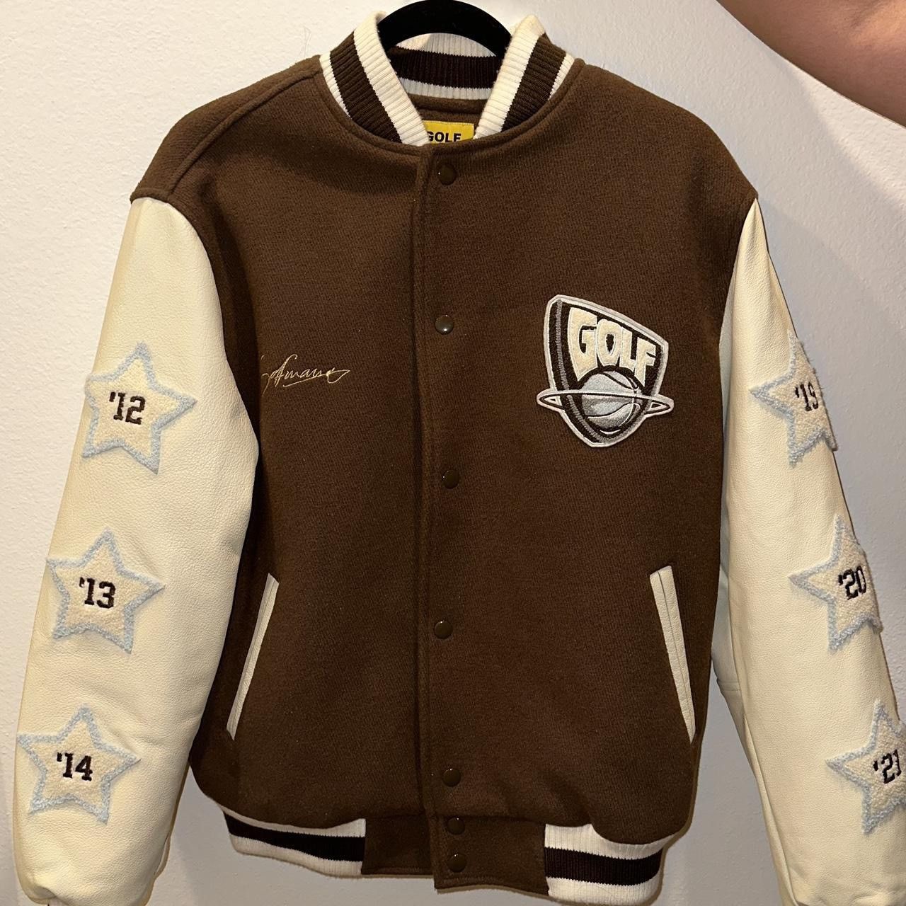 Golf le Fleur Brown Golf Wang Varsity Letterman Jacket Size US M / EU 48-50 / 2 - 1 Thumbnail