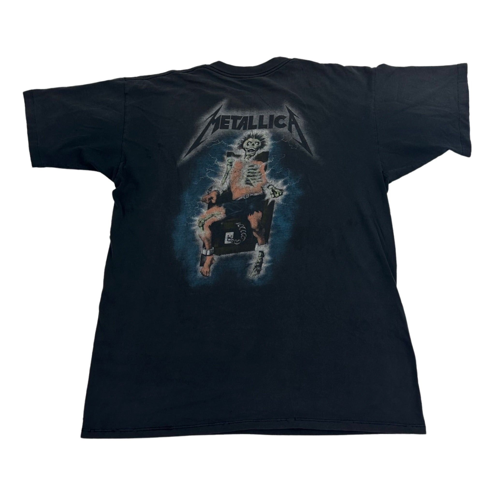 Vintage Metallica Ride The Lightning 1989 Size US XL / EU 56 / 4 - 4 Thumbnail
