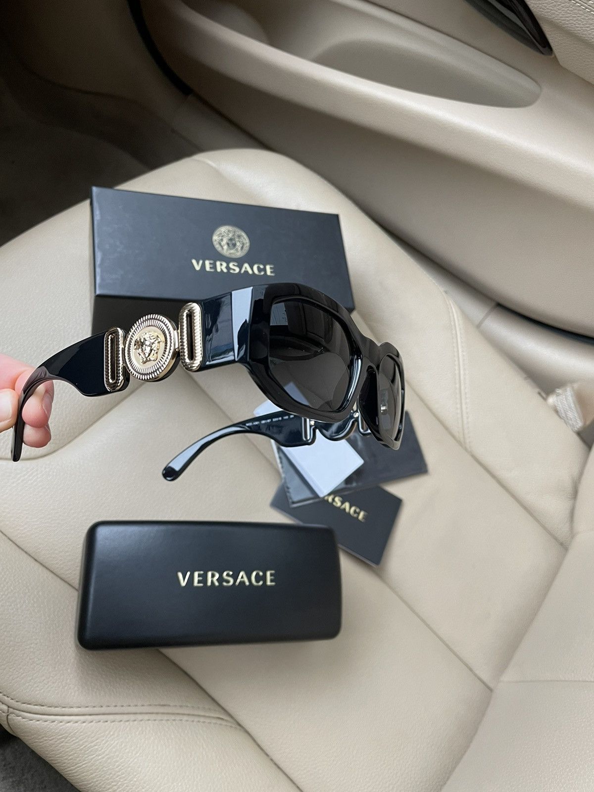 Versace × Vintage New Sunglasses Versace THE CLANS VE 4361 GB1/87 53 Size ONE SIZE - 5 Thumbnail