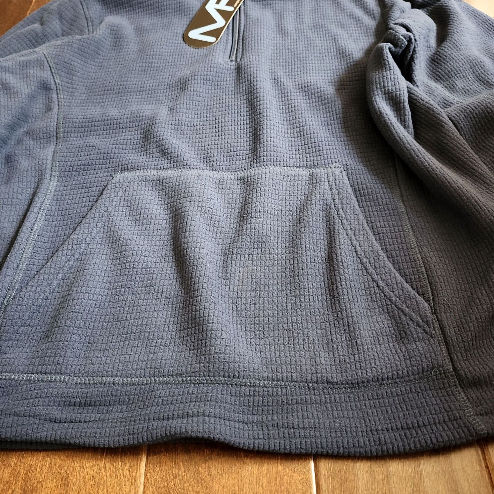 Vintage Mack Navy Blue Sweater 1/4 Zip Pocket - Size L - Men - Polyester - Pullover - Regular Fit - NWT Size US L / EU 52-54 / 3 - 7 Thumbnail