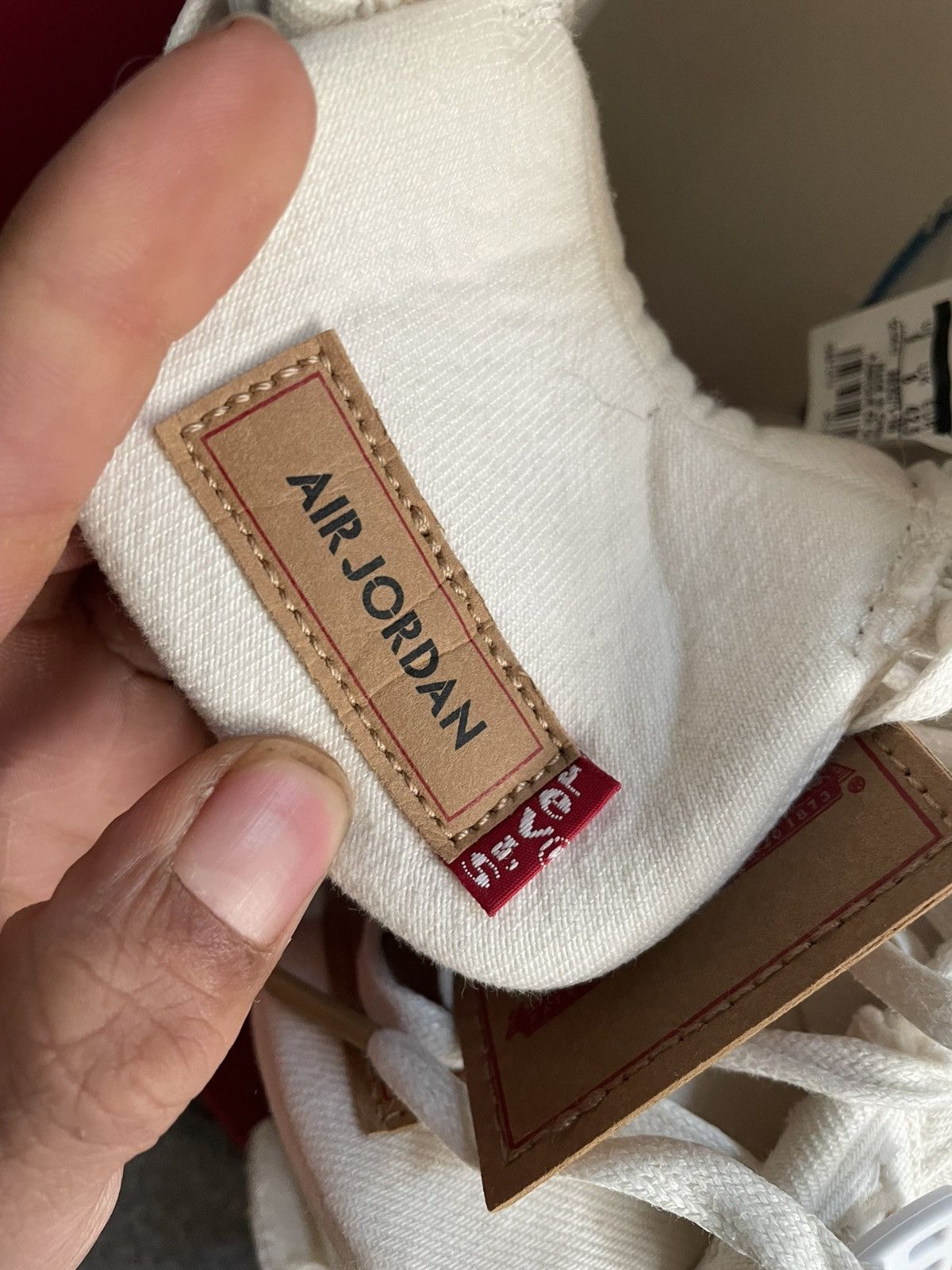 Jordan Brand × Levi's Jordan 4 White Levi Blank Tag sz 9 Size US 9 / EU 42 - 24 Thumbnail