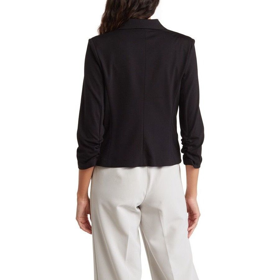 Other Amanda + Chelsea Black Ponte Blazer Soft Construction Size M / US 6-8 / IT 42-44 - 4 Thumbnail