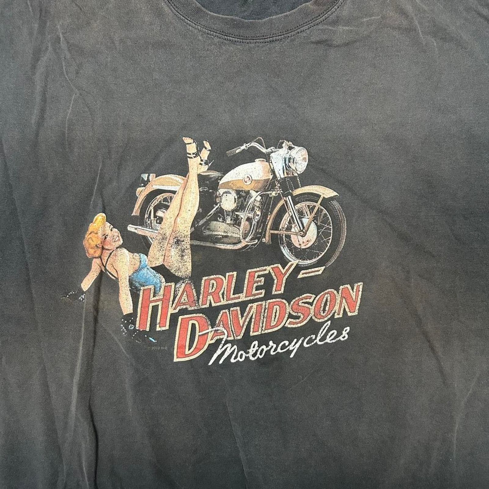 Harley Davidson Y2K Harley Davidson Motorcycle Graphic T-shirt Size US XXL / EU 58 / 5 - 2 Thumbnail