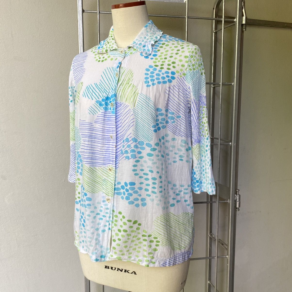Tsumori Chisato Tsumori Chisato Meadow Bloom Pleated Shirt Size XS / US 0-2 / IT 36-38 - 12 Thumbnail