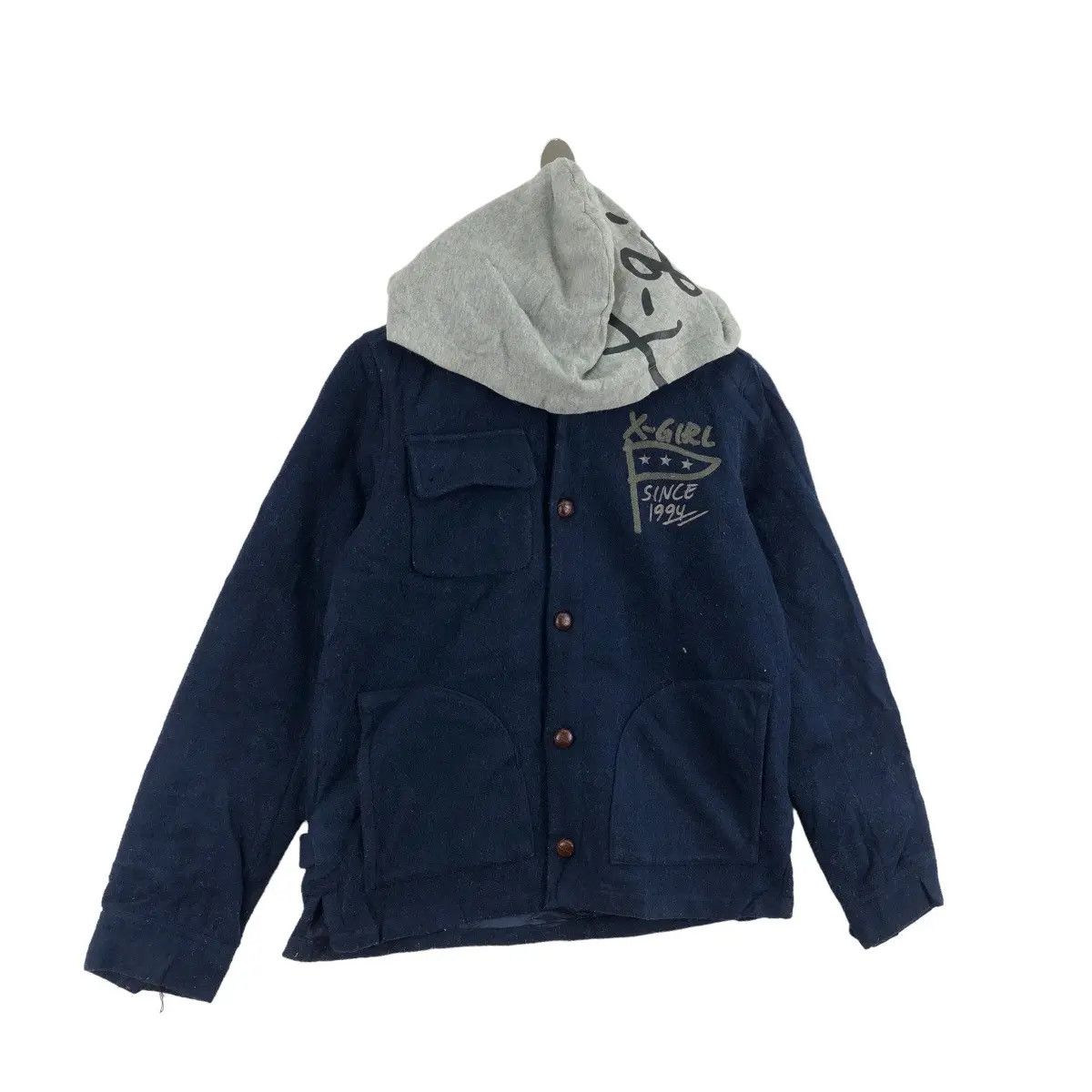 Xlarge 2000 Collection X-GIRL X-LARGE Clothing Skate Hoodie Varsity Size M / US 6-8 / IT 42-44 - 3 Thumbnail