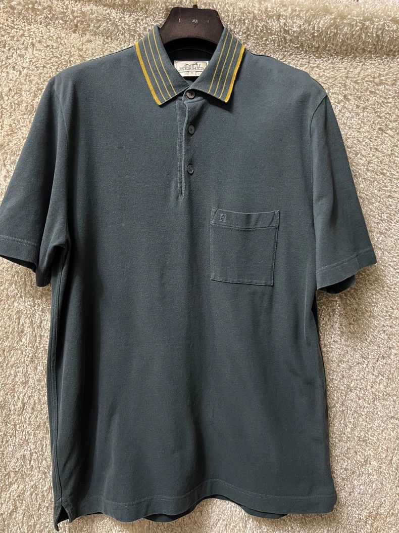 Hermes Hermes Men's Casual Short Sleeve Polo-yf Size US M / EU 48-50 / 2 - 1 Thumbnail