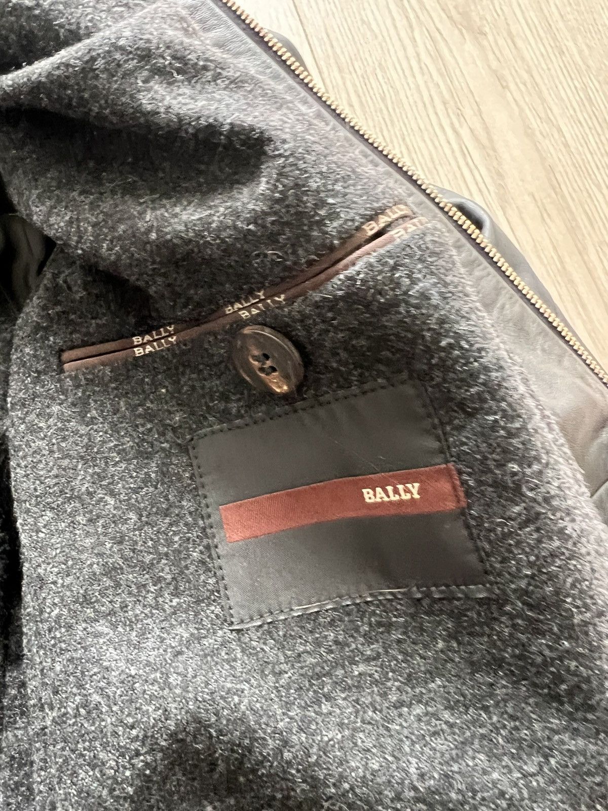 Bally × Designer × Vintage Bally Leather jacket MA Mars Medium Long Size 44 US Size US L / EU 52-54 / 3 - 8 Thumbnail
