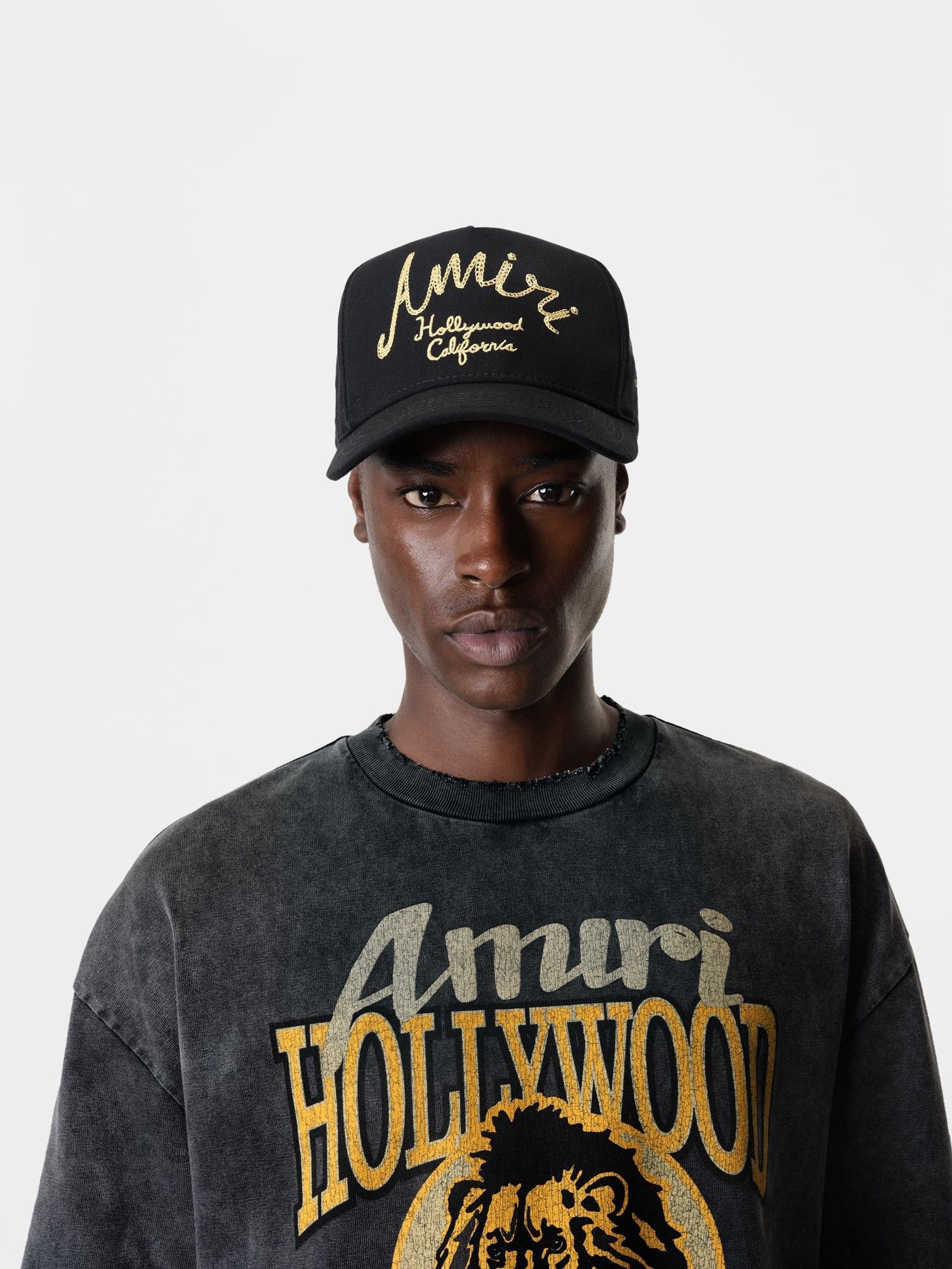 Amiri o1orln1025 Size: OS / Hollywood Canvas Hat / Cap in Black Size ONE SIZE - 6 Thumbnail