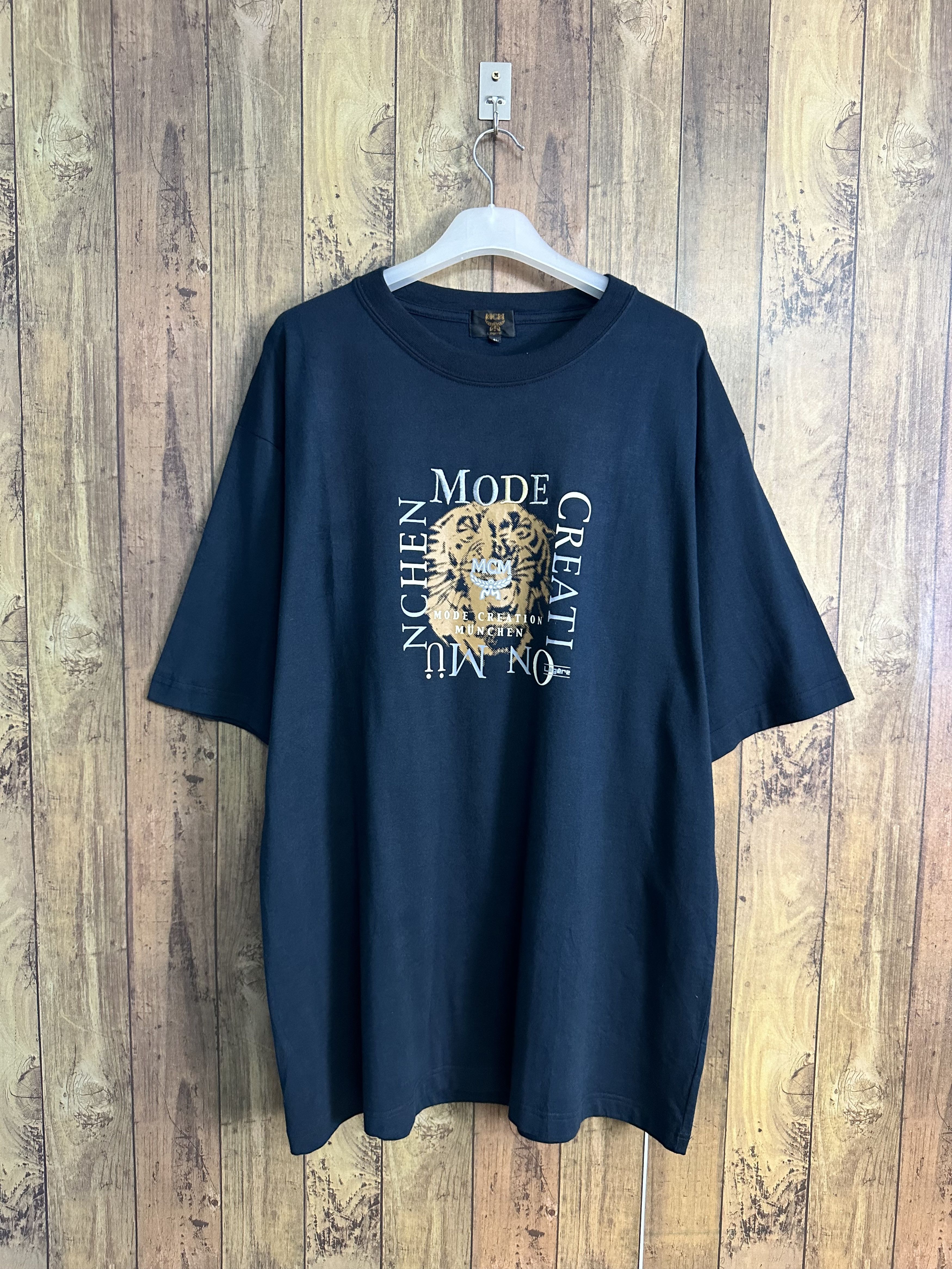 MCM Vintage MCM Big Logo Oversize Tshirt A340 Size US L / EU 52-54 / 3 - 1 Thumbnail