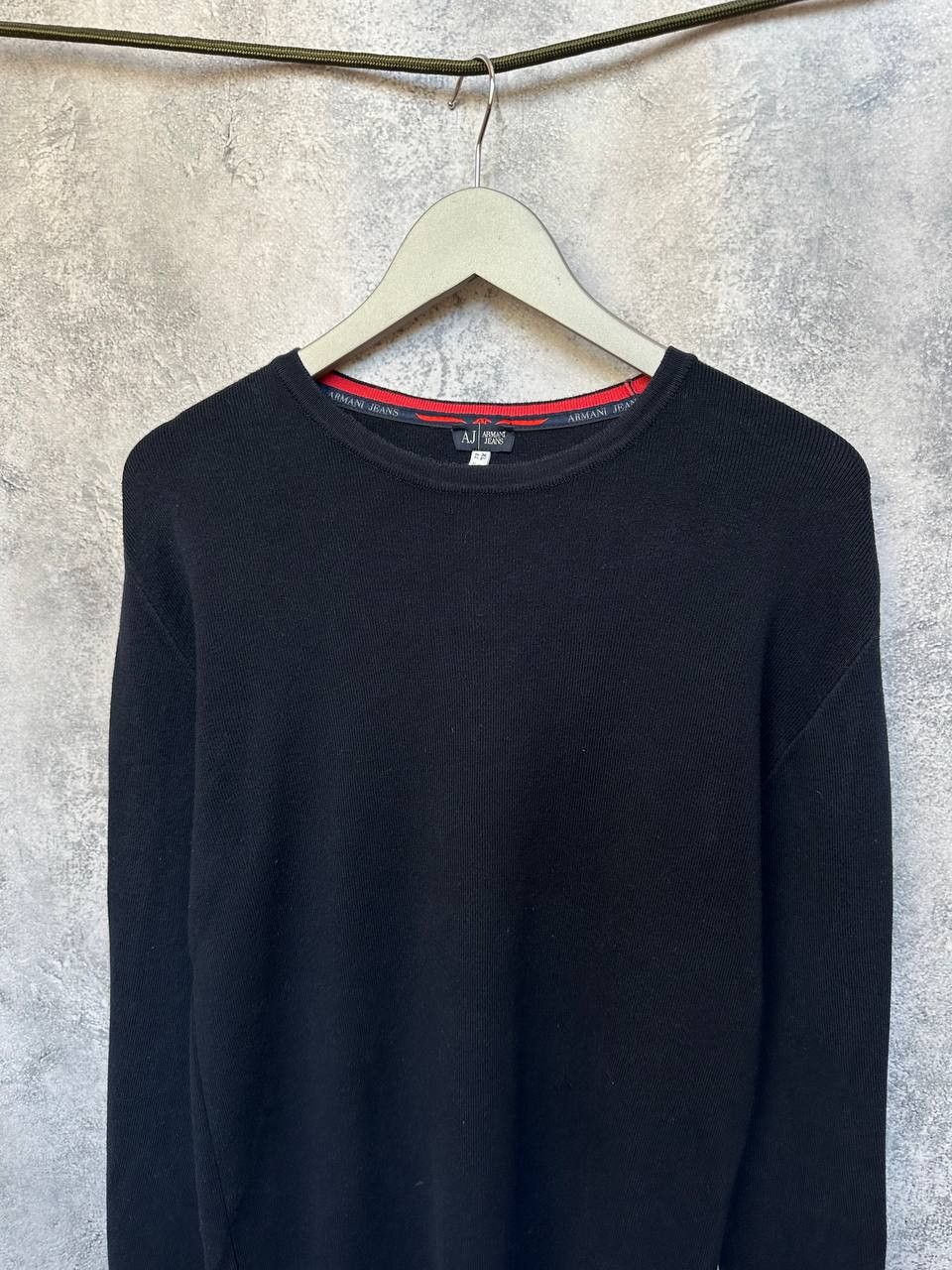 Armani Armani Jeans Vintage Sweater Navy Jumper Stripes Pullover Size US XL / EU 56 / 4 - 5 Thumbnail