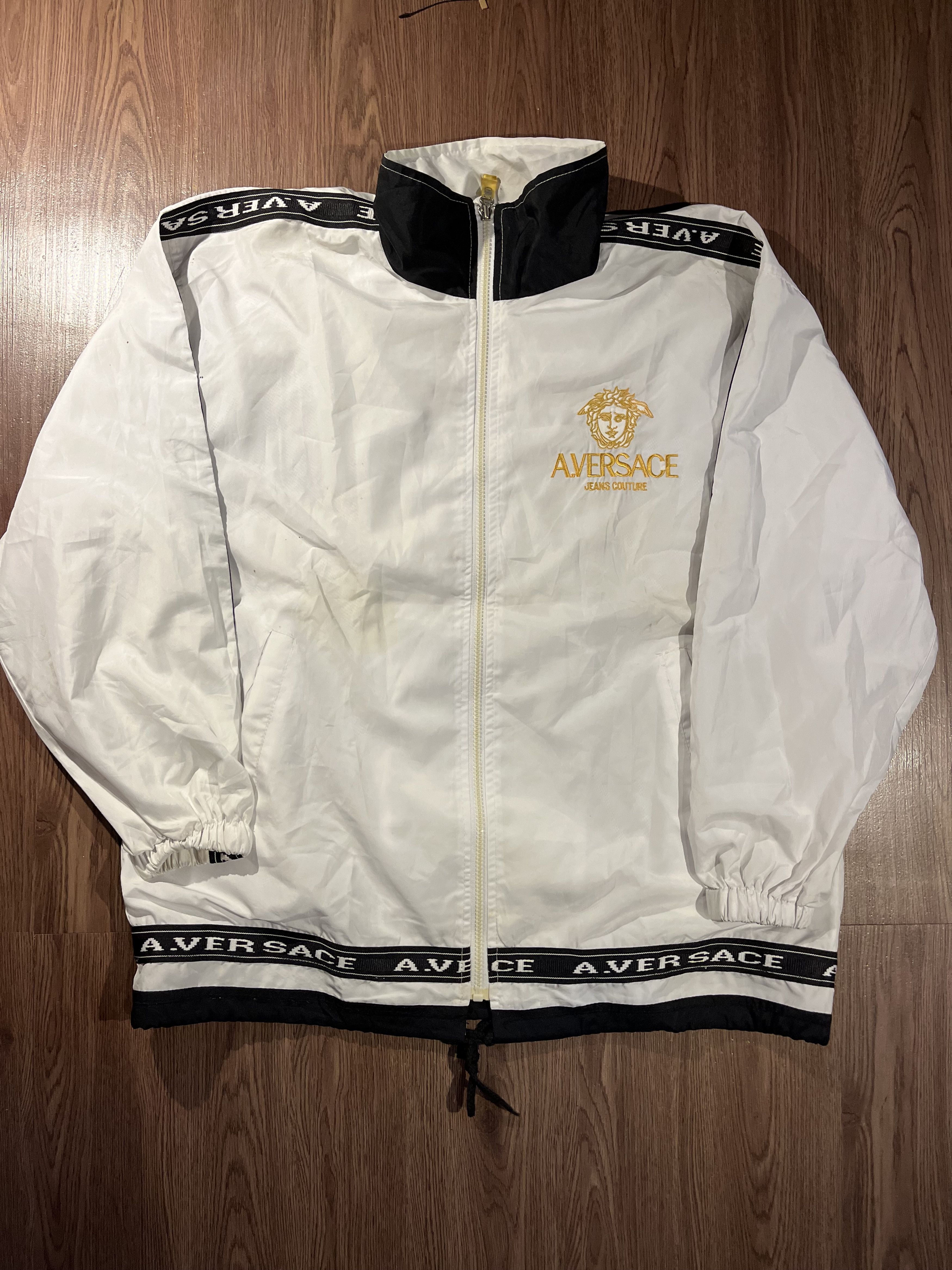 Japanese Brand Alfredo Versace Big Logo Coach Jacket Size US XL / EU 56 / 4 - 4 Thumbnail