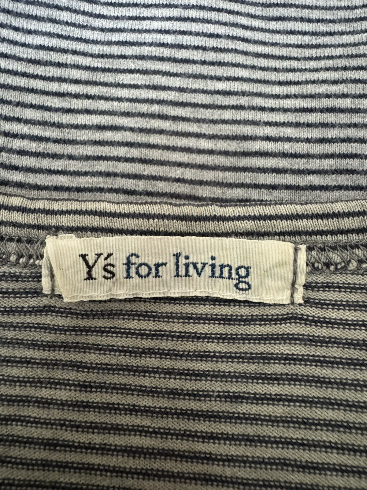 Y's Vintage Y’s for Living Yohji Yamamoto Stripes Tshirt Size US XL / EU 56 / 4 - 6 Thumbnail