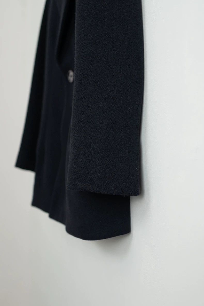 Yohji Yamamoto Yohji Yamamoto Black woolen with plush collar jacket 2504-N Size US L / EU 52-54 / 3 - 4 Thumbnail