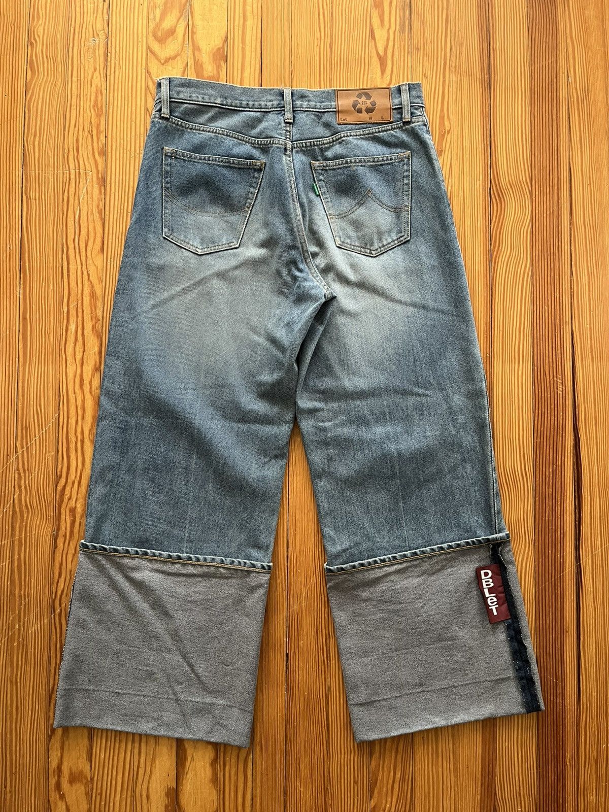 Doublet Doublet Recycle Denim Baggy Cuffed Pants Blue Size US 34 / EU 50 - 2 Thumbnail