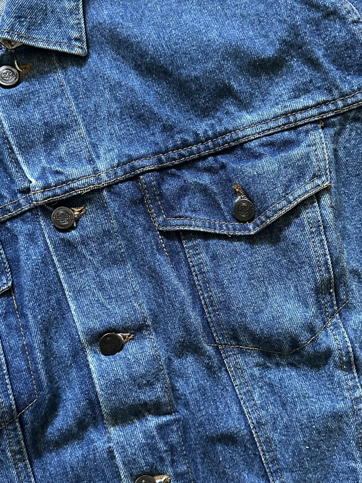 Hard Rock Cafe Hard Rock Cafe Bangkok Vintage Denim Jacket Save The Planet Size US S / EU 44-46 / 1 - 9 Thumbnail