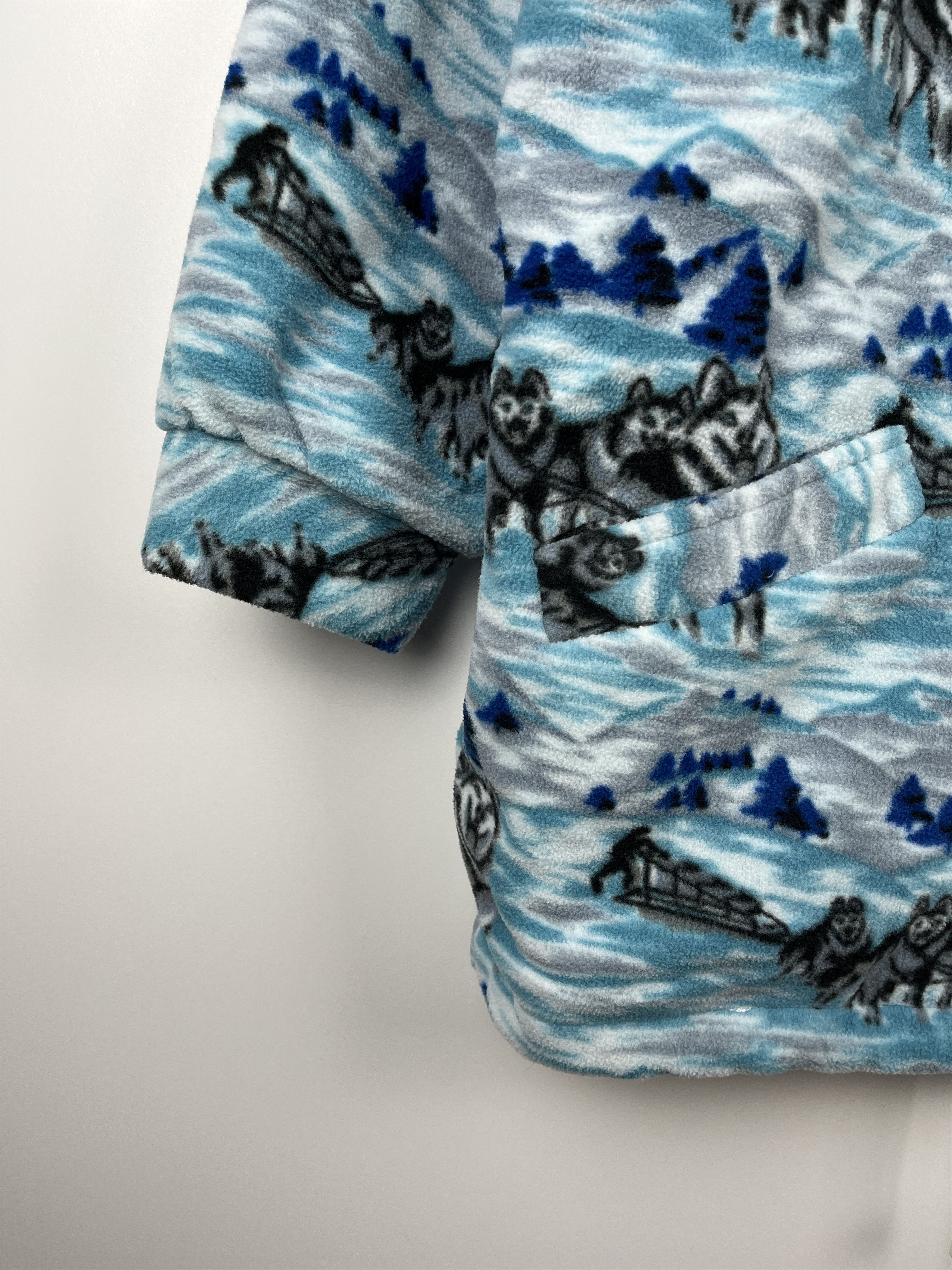 Vintage Husky Mountain Winter Pattern Ski Full Zip Fleece Jacket Size US S / EU 44-46 / 1 - 7 Thumbnail
