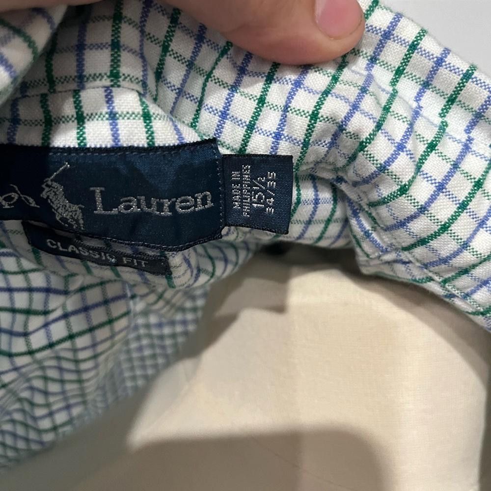 Polo Ralph Lauren Ralph Lauren Long Sleeve Classic Fit Shirt Mens Blue Aqua Size US M / EU 48-50 / 2 - 10 Thumbnail