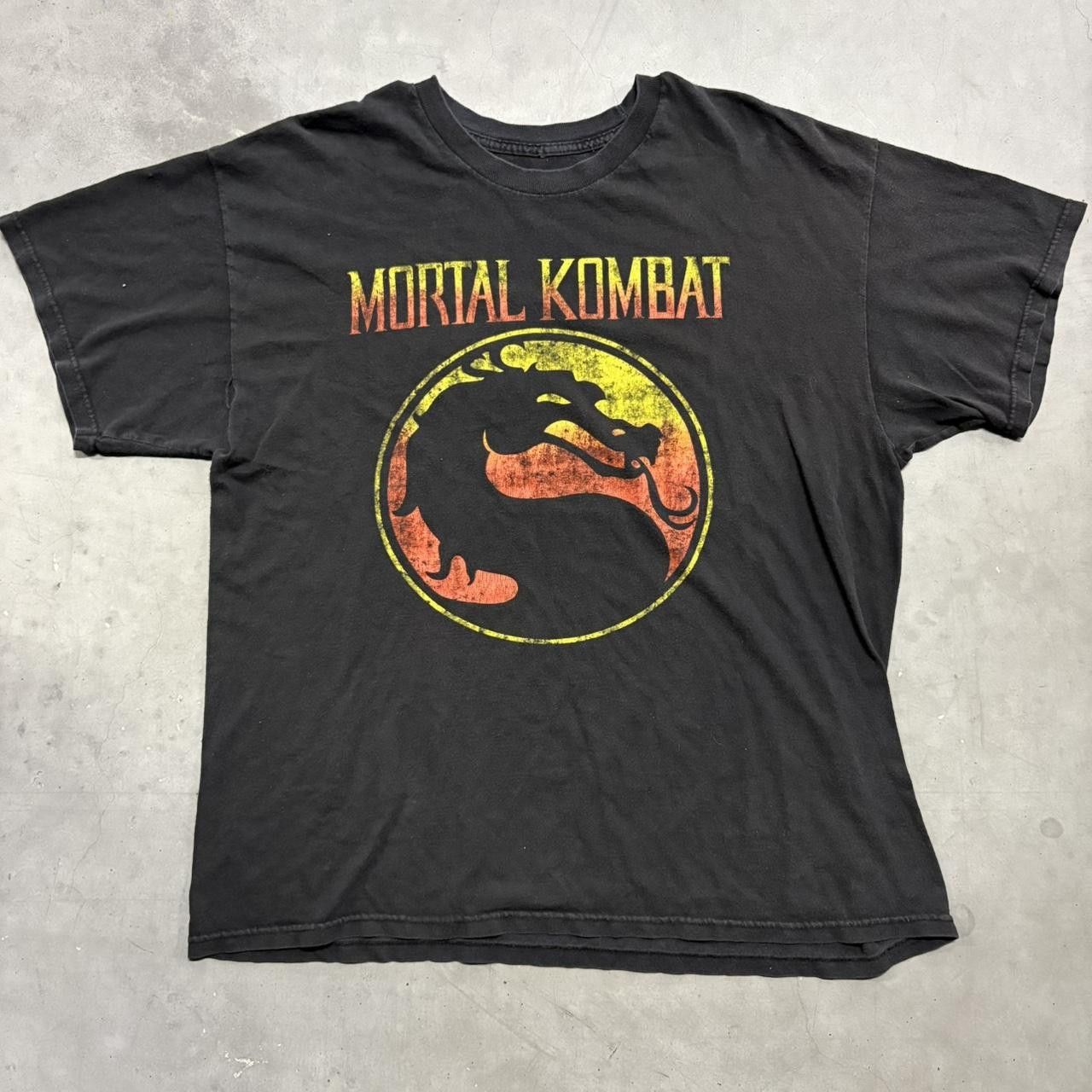 Japanese Brand × Vintage Crazy Vintage Y2K/2000s Mortal Kombat Video Game Black Tee Shirt! Size US M / EU 48-50 / 2 - 1 Thumbnail