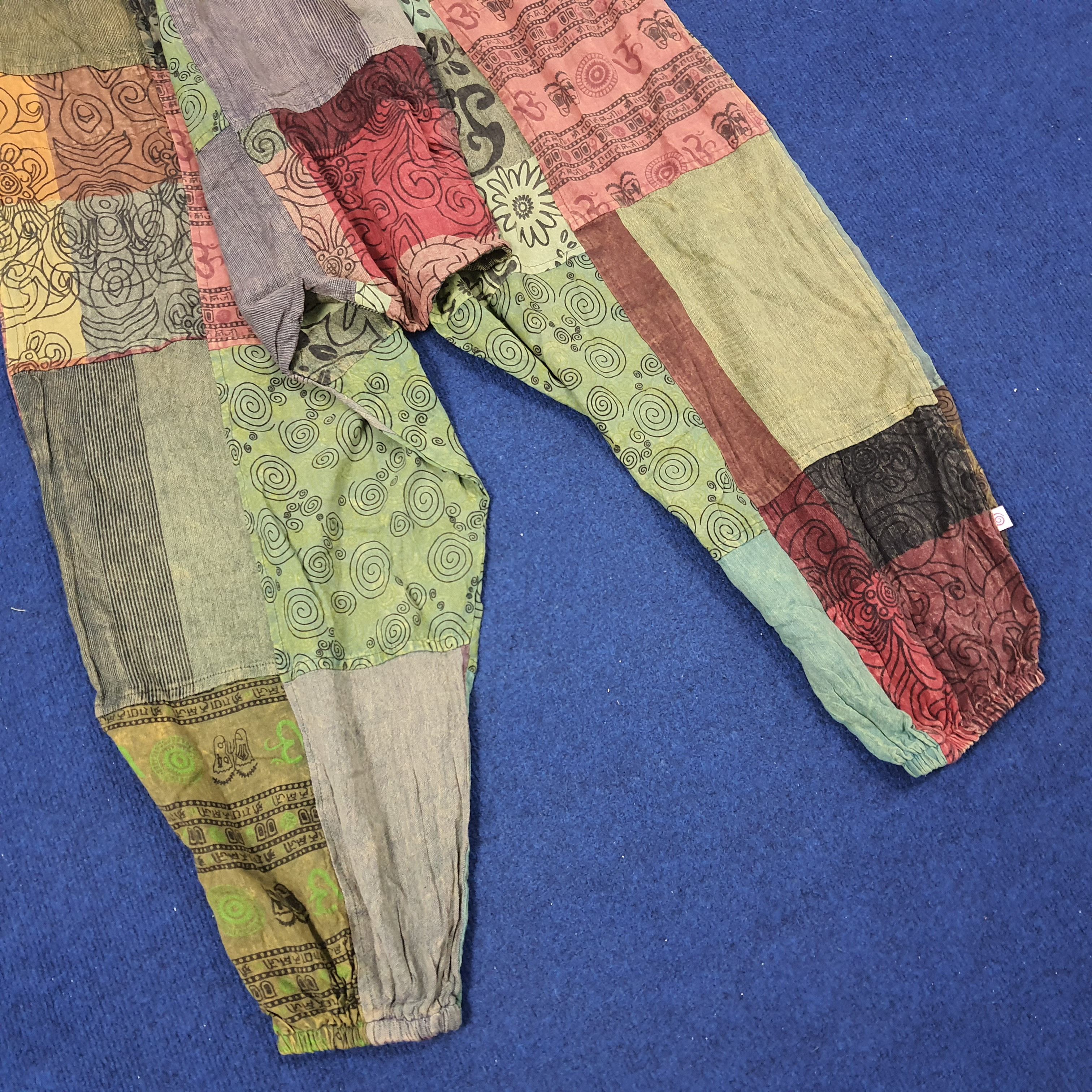 Japanese Brand × Vintage Vintage Streetwear Patchwork Style Design Overall Size US 38 / EU 54 - 3 Thumbnail