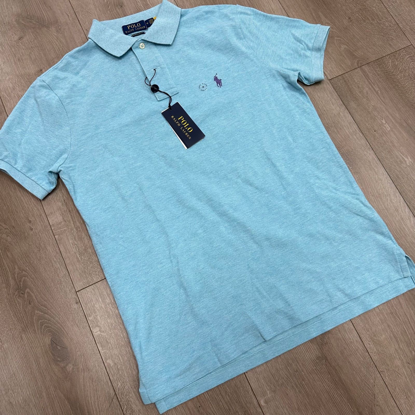 Polo Ralph Lauren New Polo Ralph Lauren Custom Slim Fit Blue Polo Shirt Medium Size US M / EU 48-50 / 2 - 2 Thumbnail