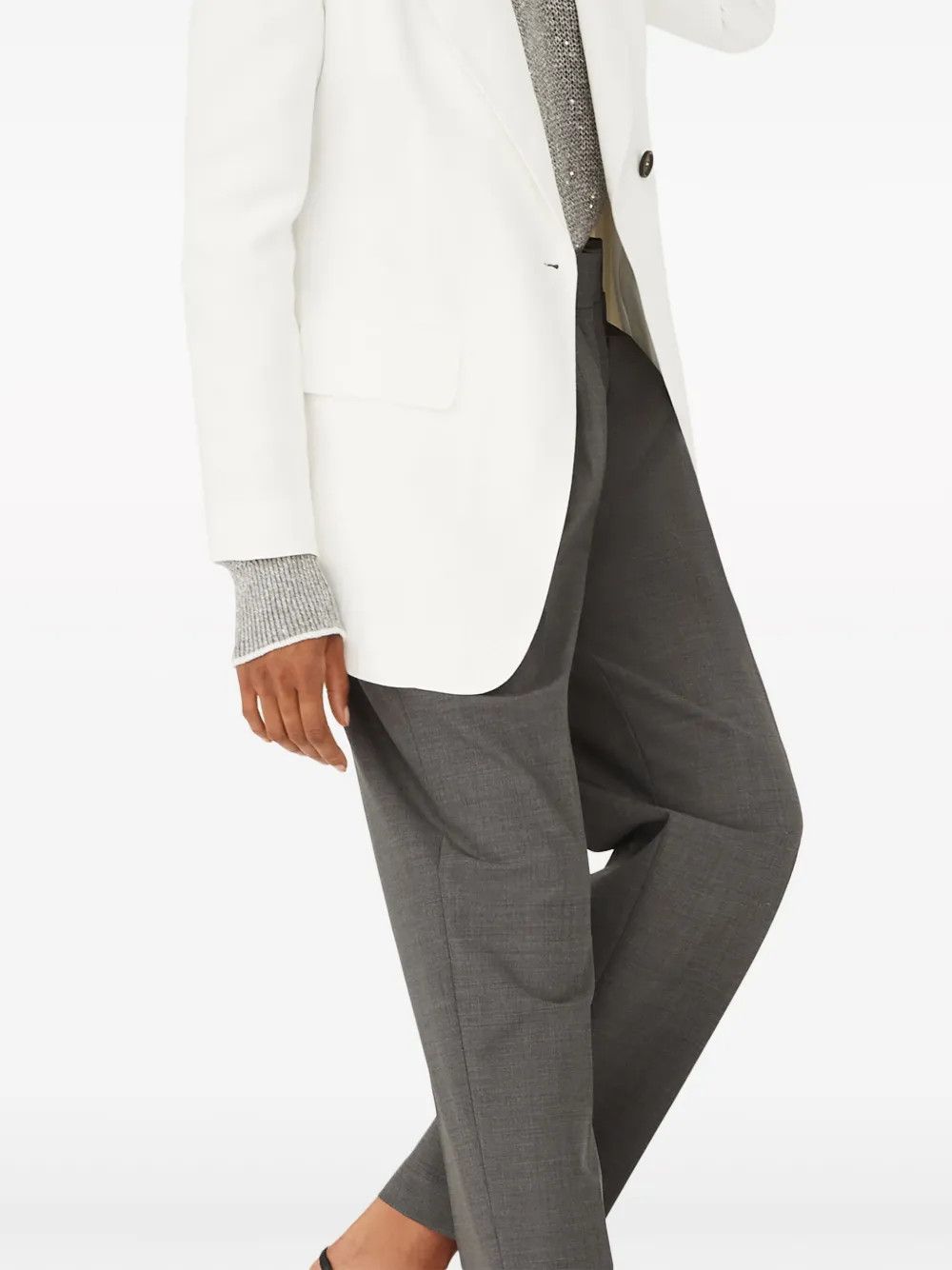 Brunello Cucinelli o1la1rc1a0425 Pants in Medium Grey Size 28" / US 6 / IT 42 - 4 Thumbnail