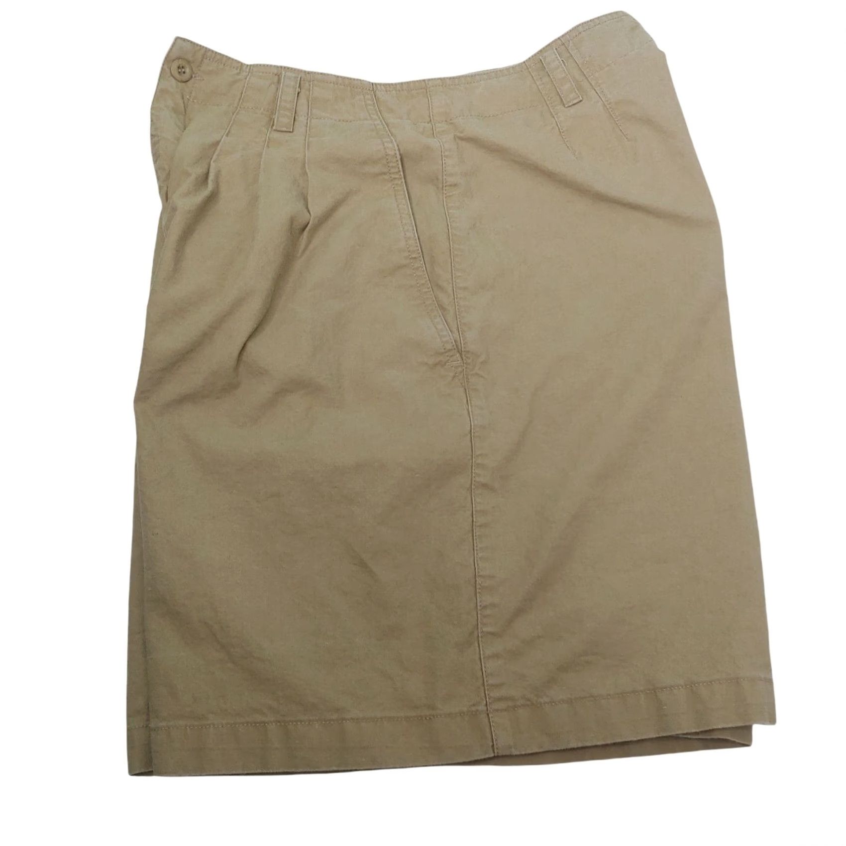 Vintage VINTAGE LL Bean Bermuda Shirt Womens 16 28" Tan Pleated 90s Hiking EUC Slim Knit 100% Cotton with Pockets Be neemt? Size 38" / US 16 / IT 52 - 4 Thumbnail