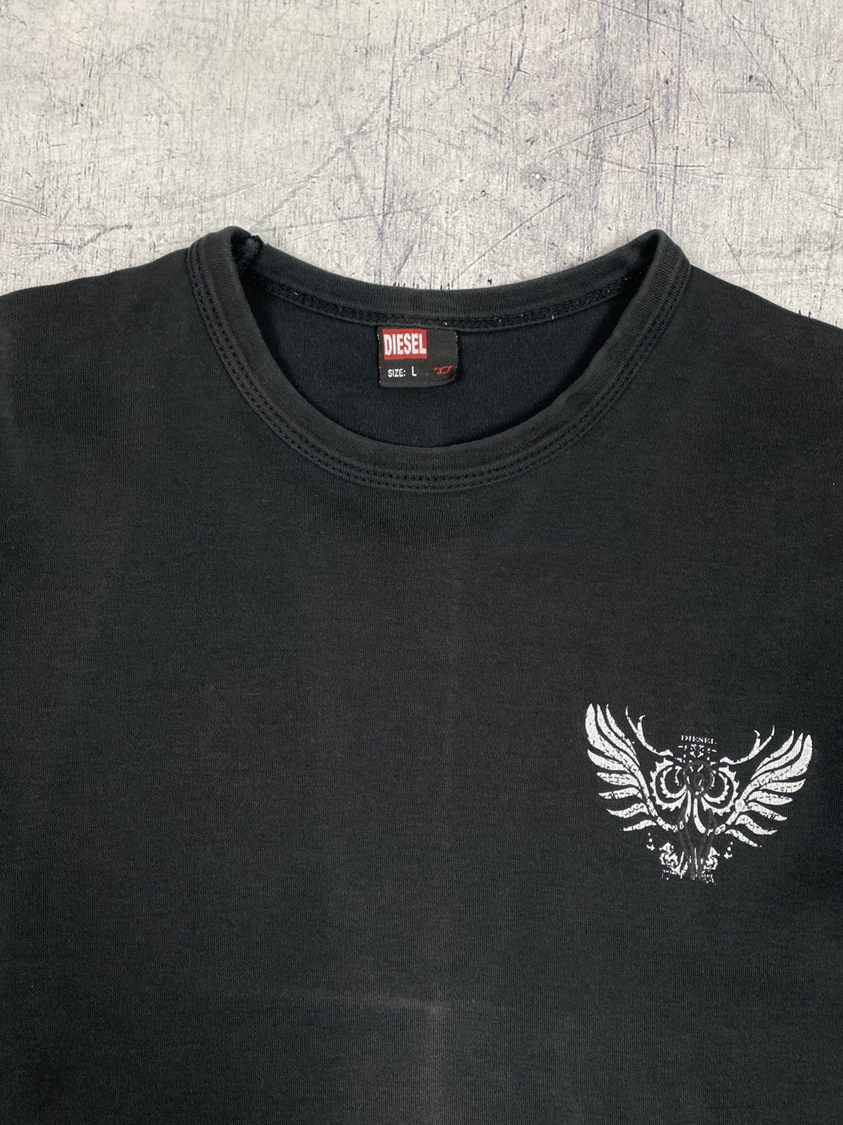 Diesel Vintage Diesel Archival Graphic Wing T-Shirt Faded Black Size US L / EU 52-54 / 3 - 15 Thumbnail