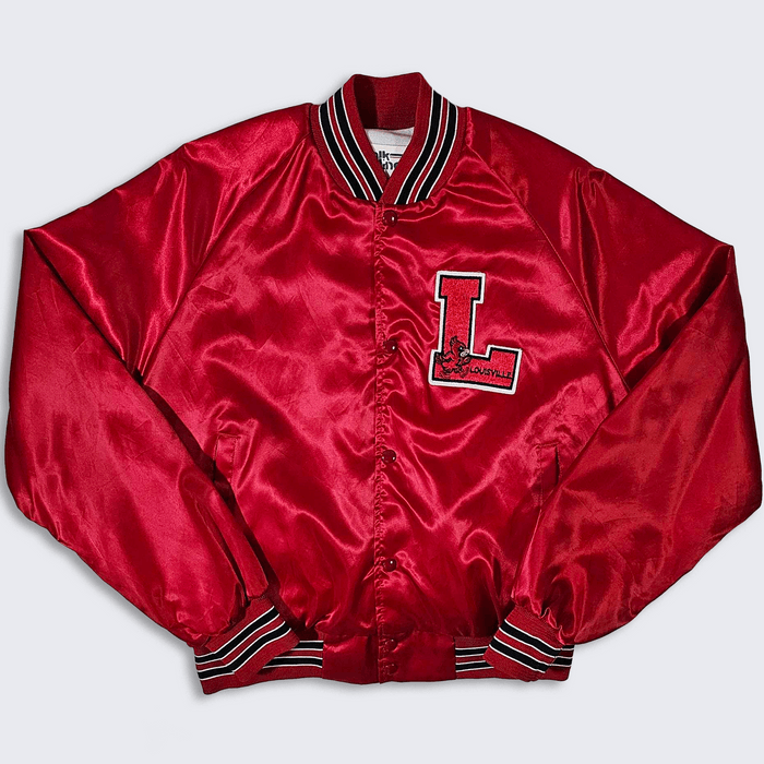 Vintage Louisville Cardinals 80s Chalk Line Satin Bomber Jacket | Grailed