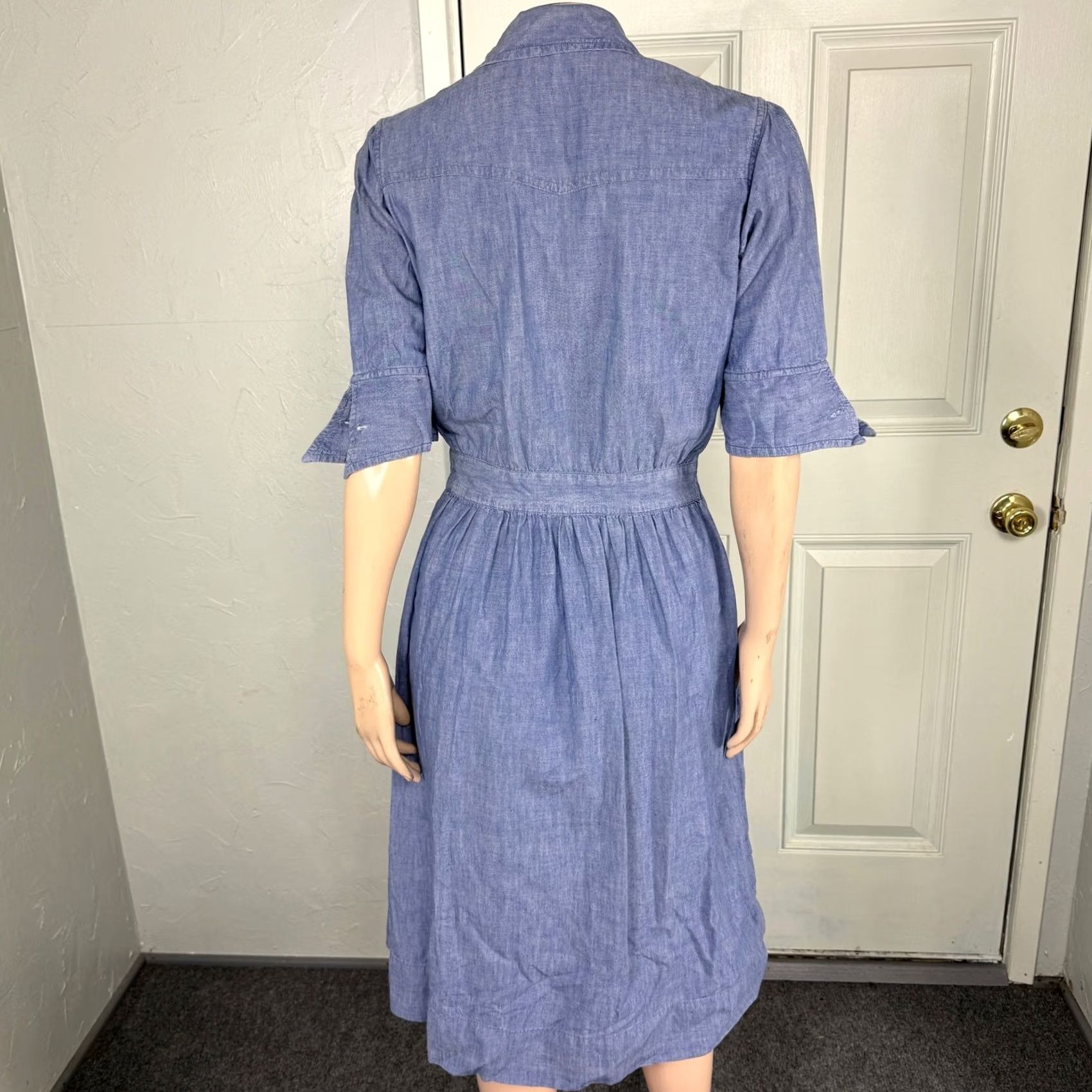 Vintage VINTAGE Aldrich & Dress 2XS Blue 50s Women Nures Uniform Chicago Cotton V17 Size XXS / US 00 / IT 34 - 6 Thumbnail