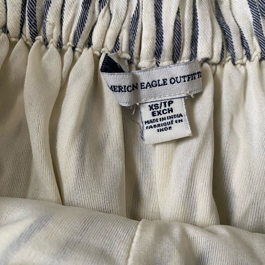American Eagle Outfitters American Eagle women XS wide leg fully lined striped high wa Size 26" / US 2 / IT 38 - 5 Thumbnail