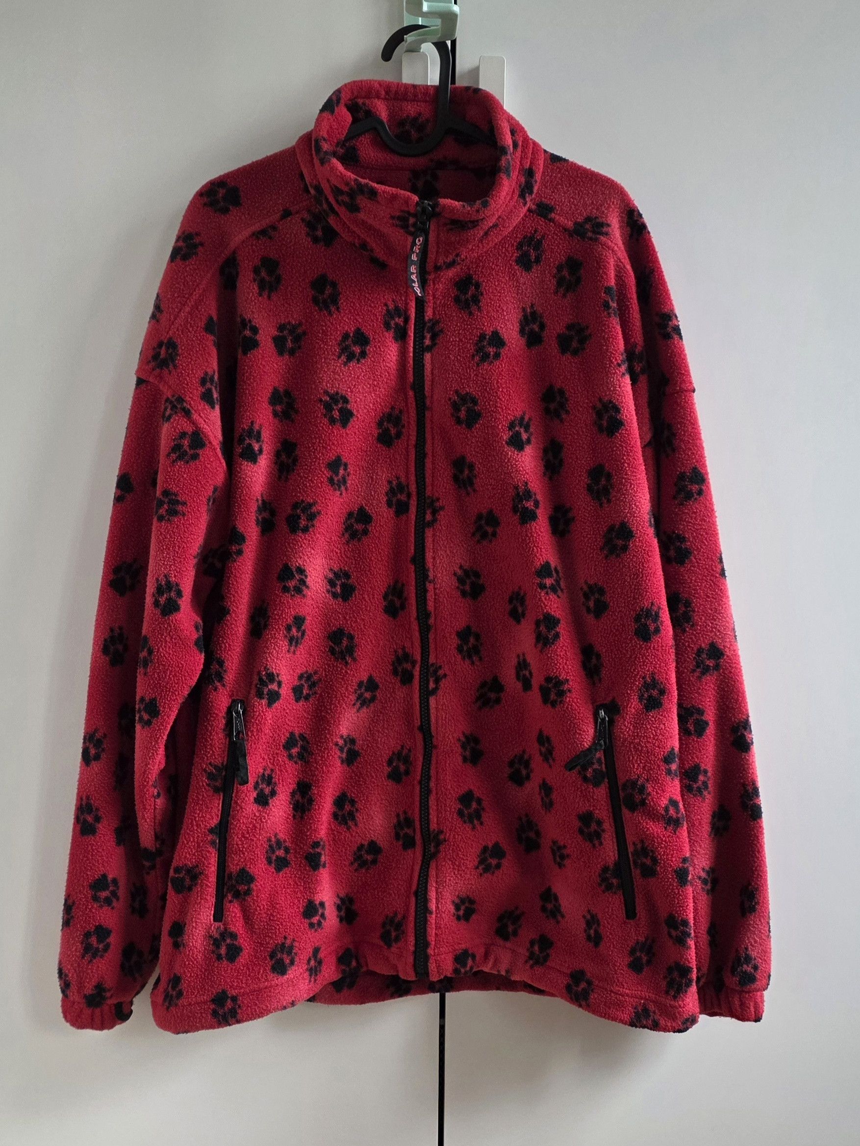 Jack Wolfskin Jack Wolfskin polar vintage xxl red Fleece paw print Size US XXL / EU 58 / 5 - 2 Thumbnail