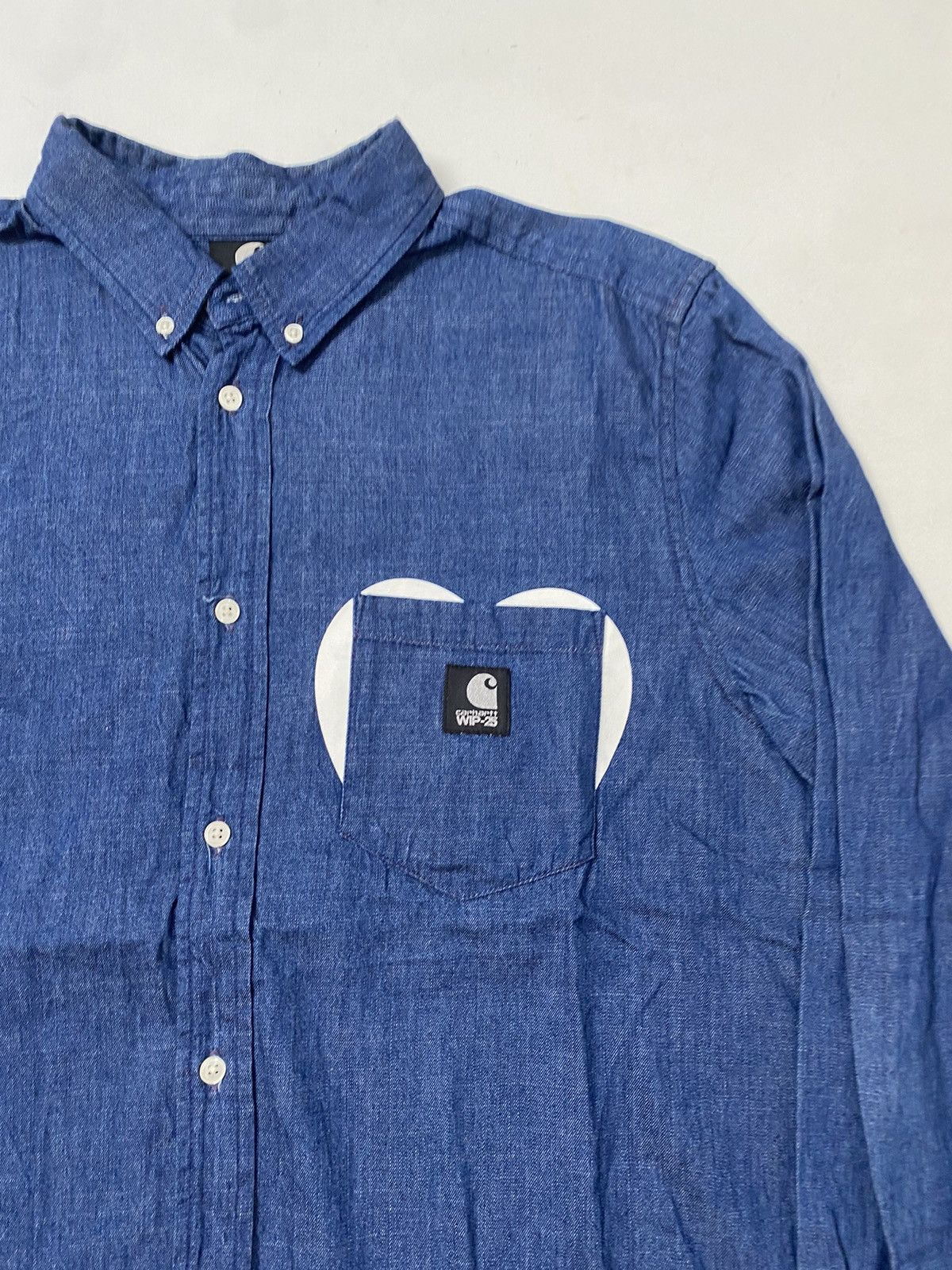 Carhartt Wip Carhartt Wip 25th Anniversary Shirt Size XL Blue Denim Print Size US XL / EU 56 / 4 - 2 Thumbnail
