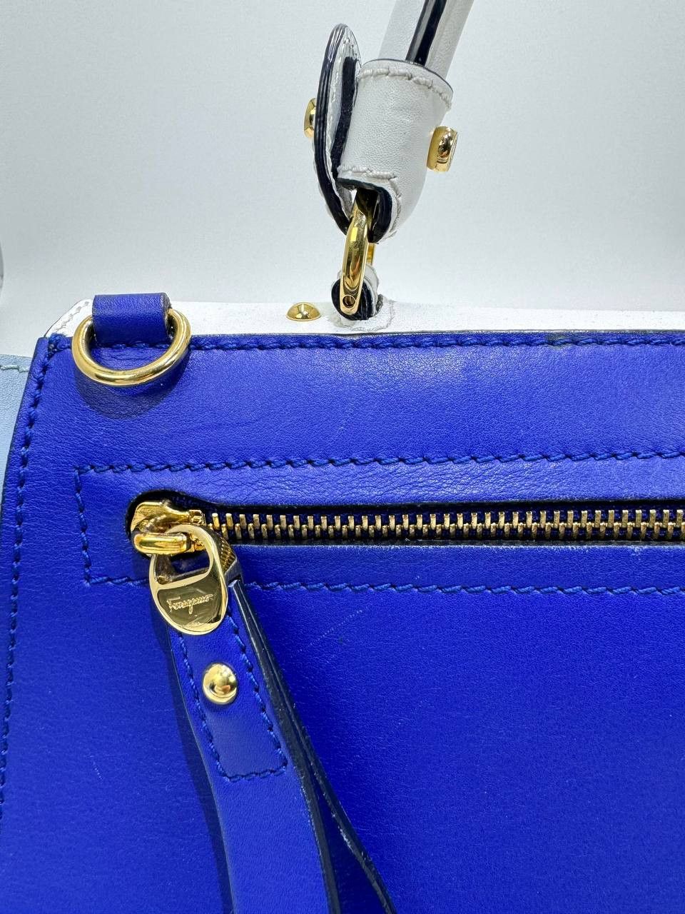 Salvatore Ferragamo Salvatore Ferragamo Medium Sofia Leather Satchel Size ONE SIZE - 10 Thumbnail