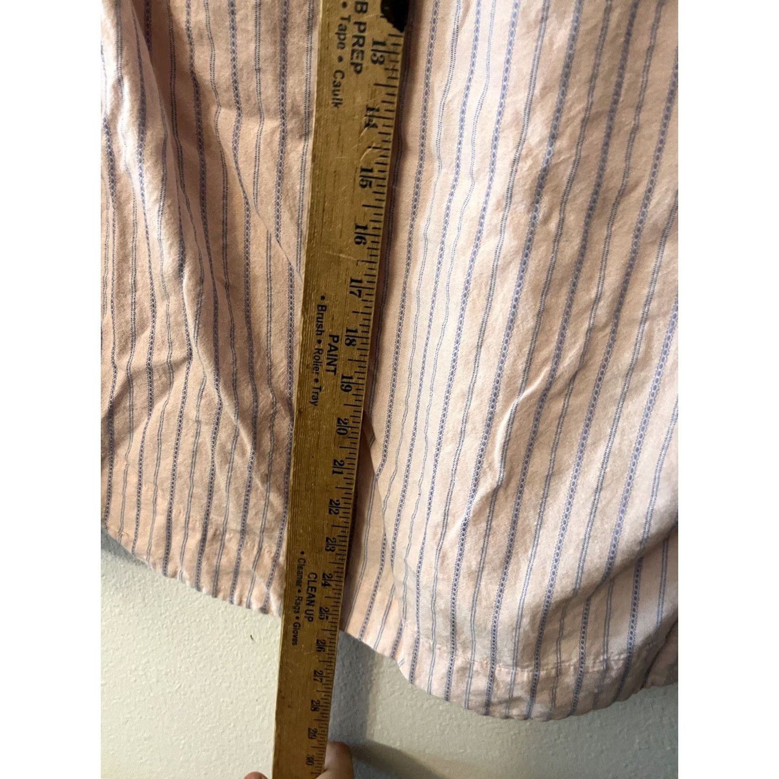 U.S. Polo Assn. U.S. Polo Assn Womens Shirt Blouse Tie Up V-Neck Long Sleeve Pink Striped Size M Size M / US 6-8 / IT 42-44 - 4 Thumbnail