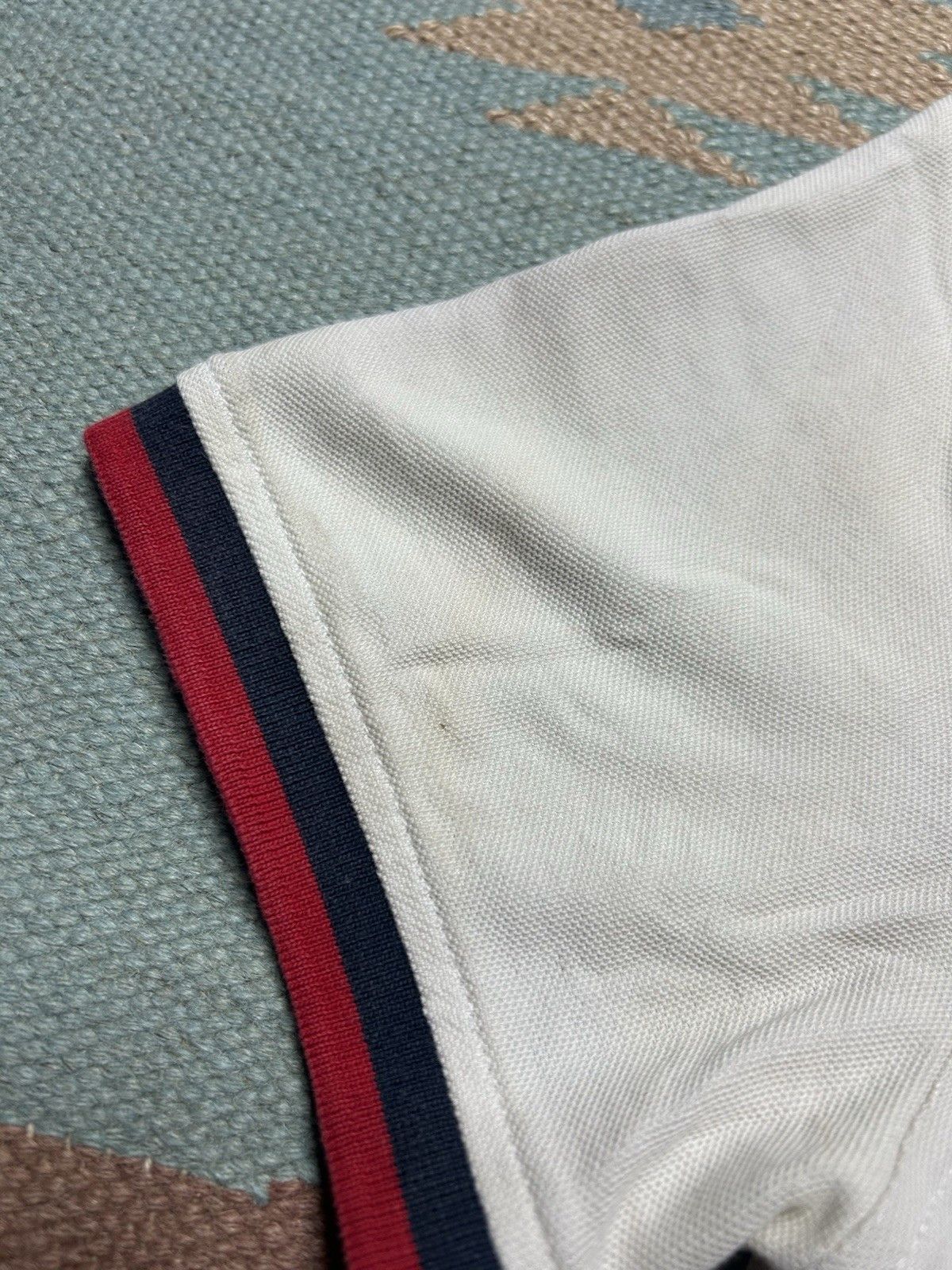 Vintage Tommy Hilfiger polo shirt flag spell out logo streetwear med Size US M / EU 48-50 / 2 - 4 Thumbnail