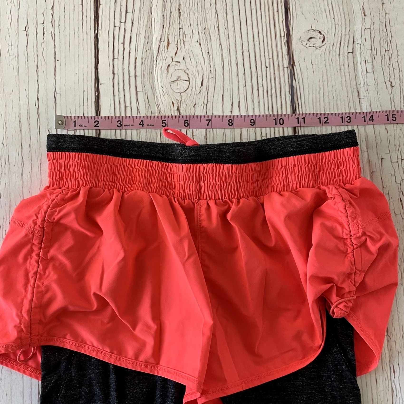 Athleta Athleta Cropped Athletic Pants With Built In Shorts Women's Small Orange Pink Pants Women's S Orange Pink Athletic Cropped Activewear Size 28" / US 6 / IT 42 - 3 Thumbnail