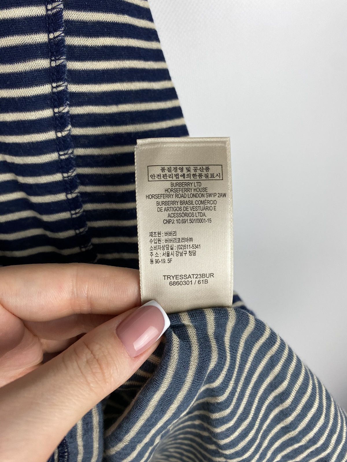 Burberry Burberry Brit men’s striped short sleeve t shirt size S Size US S / EU 44-46 / 1 - 13 Thumbnail