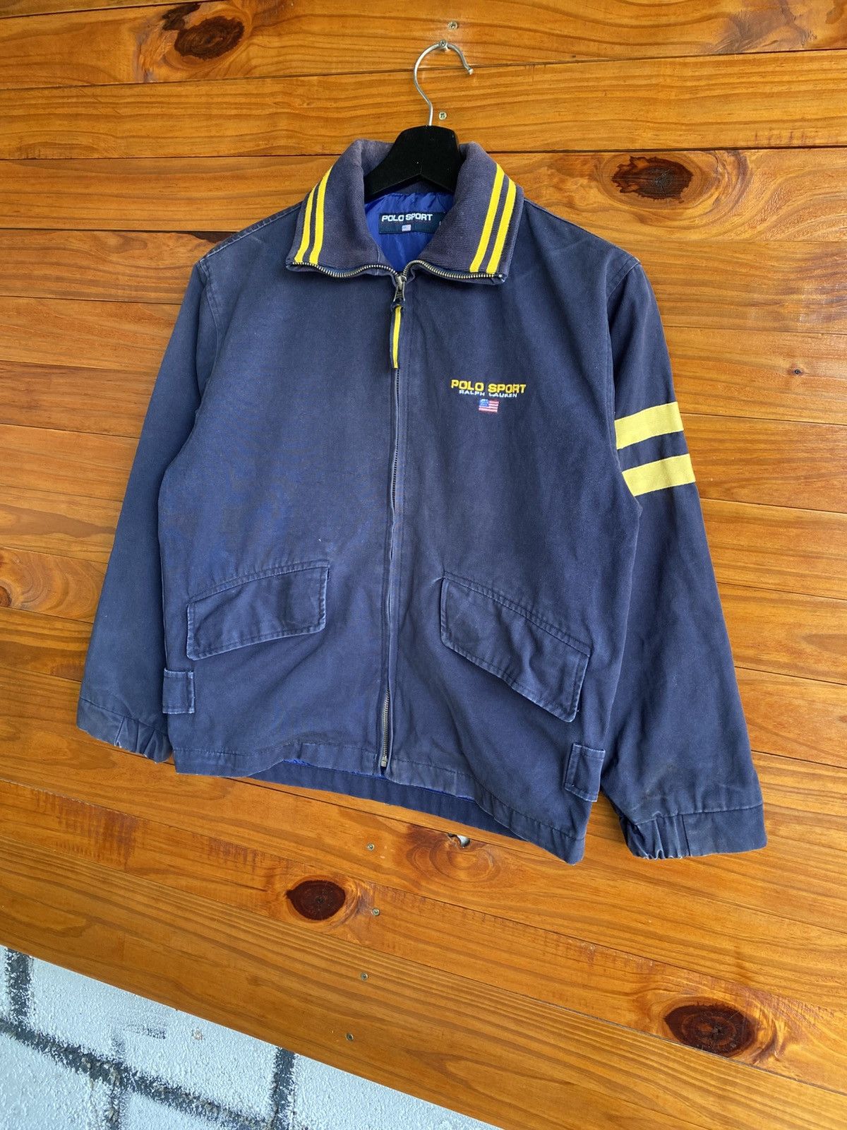 Polo Ralph Lauren Polo Sport Ralph Lauren Navy Zip Jacket – 1990s Sportswear Size US XS / EU 42 / 0 - 4 Thumbnail