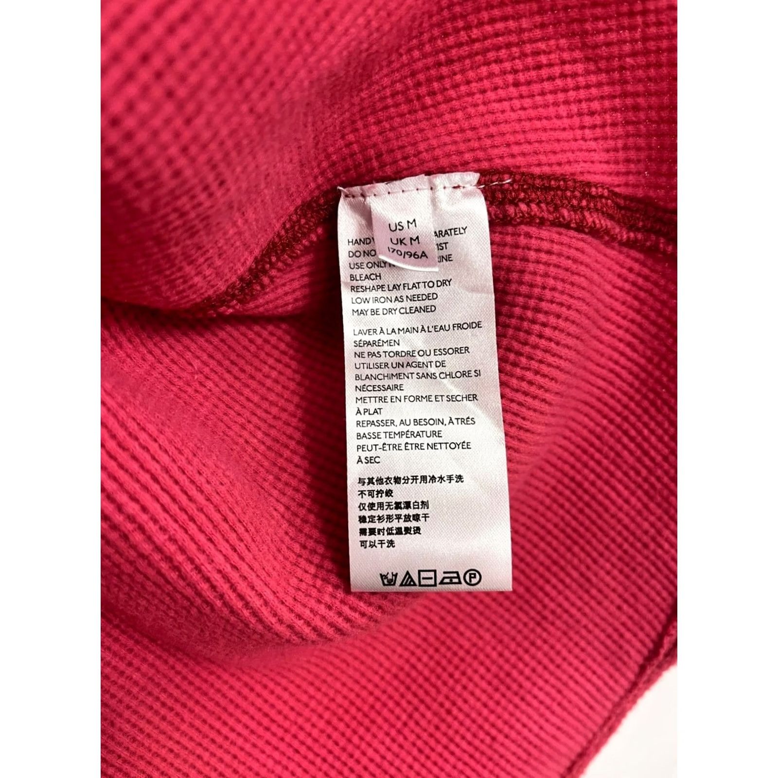 Free People Free People Amelia Thermal Sweater Womens Medium Pink Oversized Boho Rose Size M / US 6-8 / IT 42-44 - 6 Thumbnail