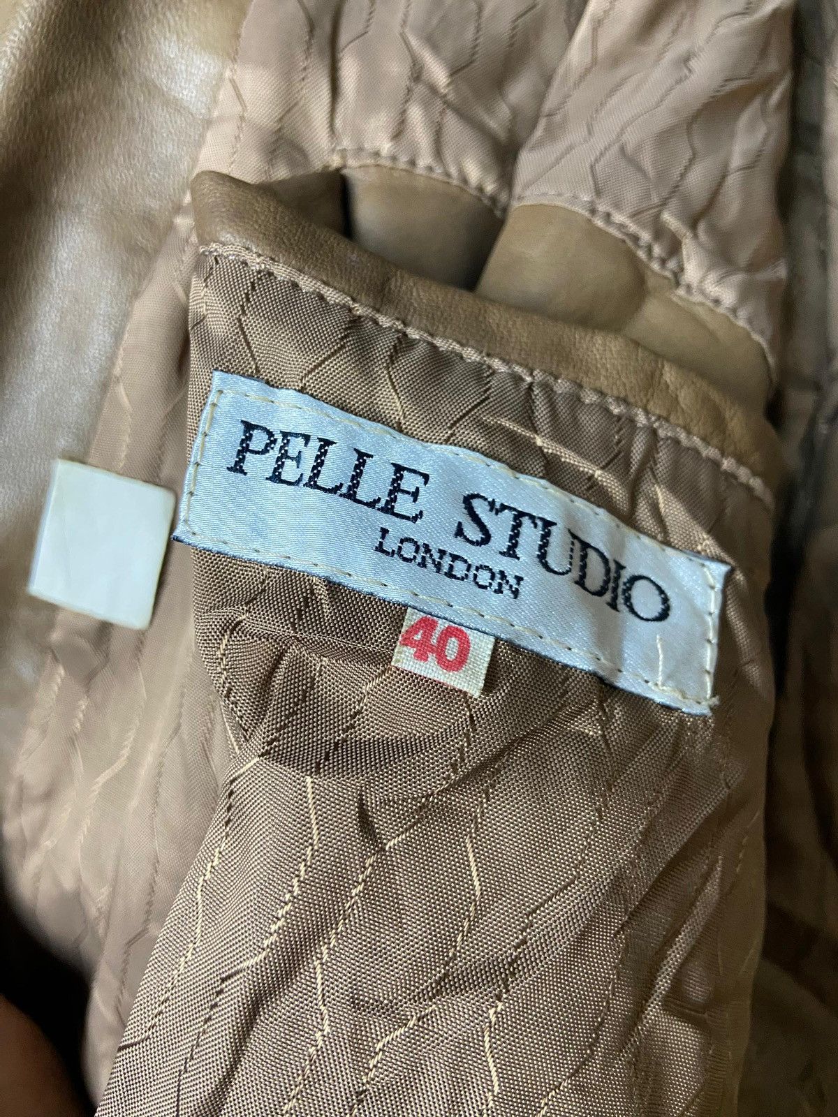 Japanese Brand Pelle Studio Paris Leather Blazer (151) Size US XS / EU 42 / 0 - 8 Thumbnail