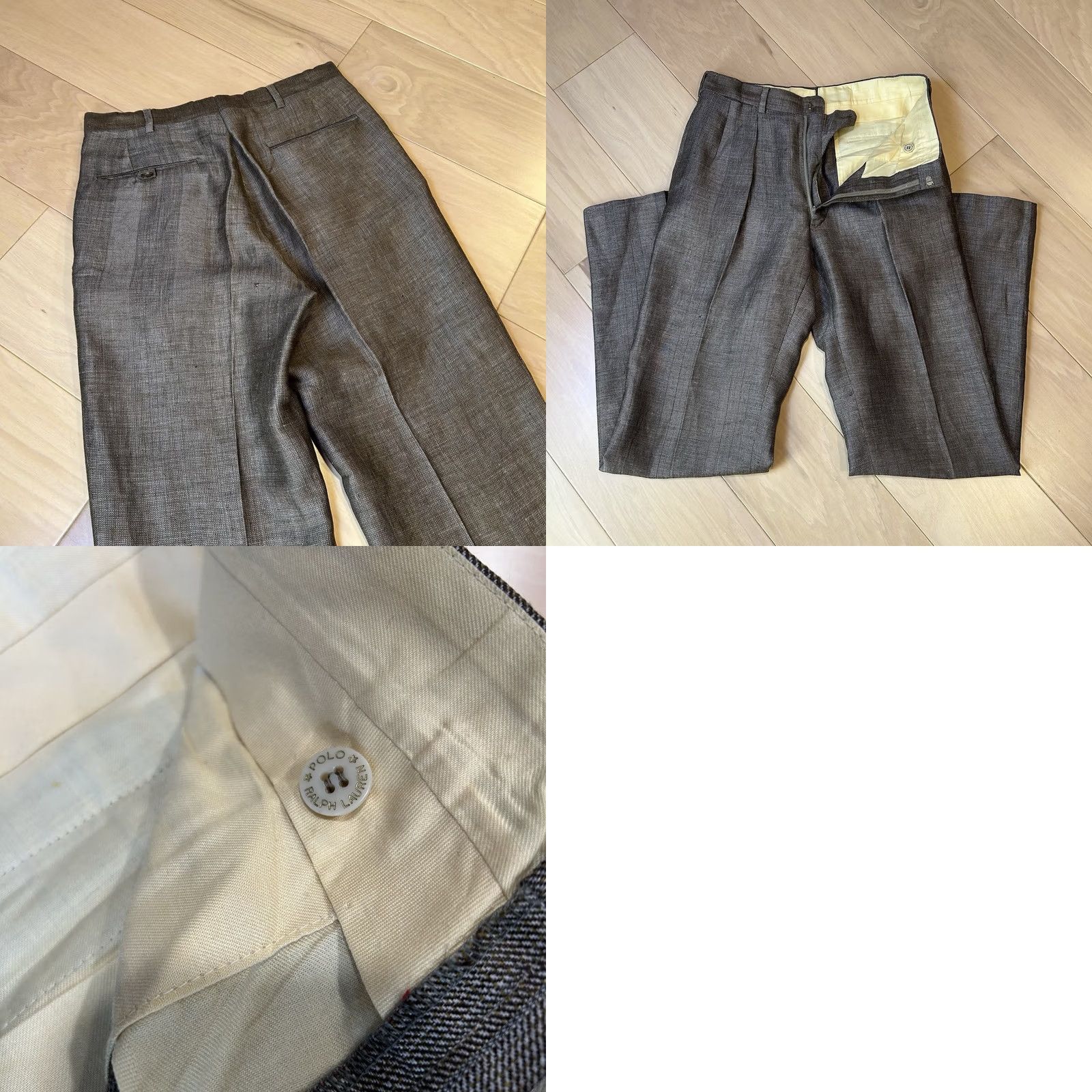 Polo Ralph Lauren VINTAGE Polo By Ralph Lauren Suit USA Made Men’s 39L Two-Button Single-Breasted Brown Tweed Jacket Ventless 2 Piece Regular Mens Size US L / EU 52-54 / 3 - 10 Thumbnail